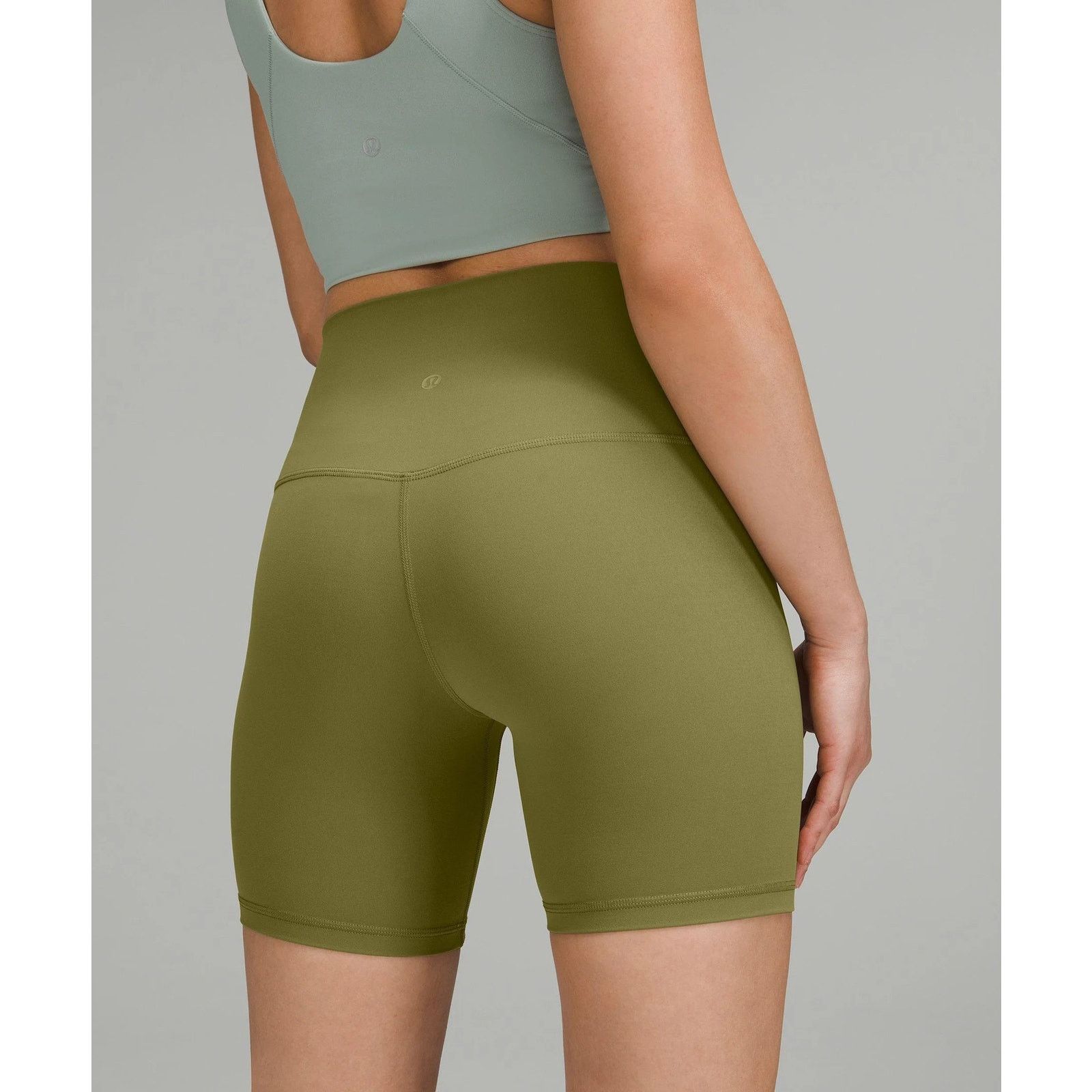 Lululemon Lululemon | Green Align High-Rise Shorts | Size 0 Size 25" / US 0 / IT 36 - 4 Thumbnail
