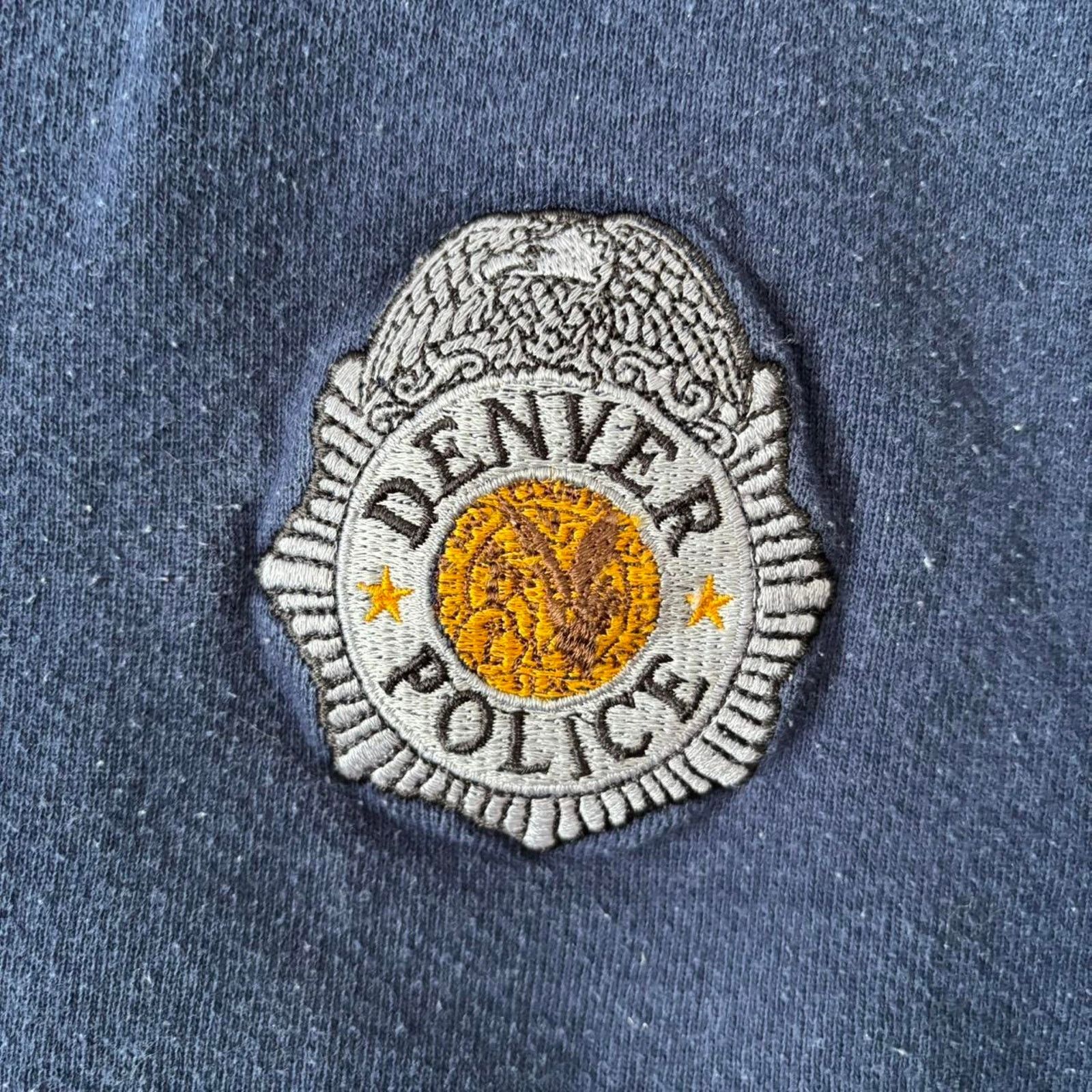 Jerzees Vintage Denver Police Navy Blue Sweatshirt XXL Jerzees Size US XXL / EU 58 / 5 - 3 Thumbnail