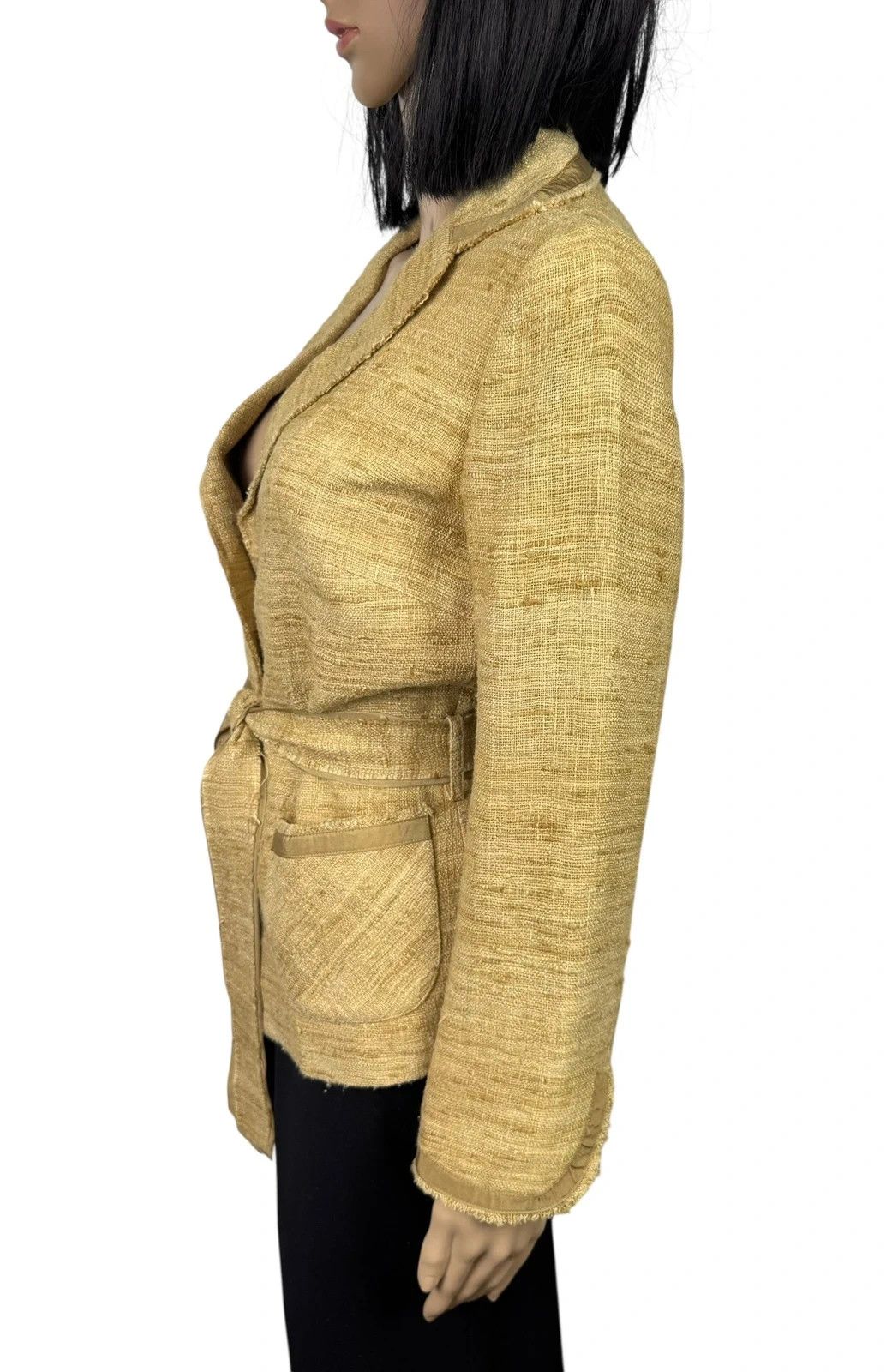 Other Filo Di Seta Dupion Silk Belted Jacket size 38 Made In Japan Size XS / US 0-2 / IT 36-38 - 5 Thumbnail