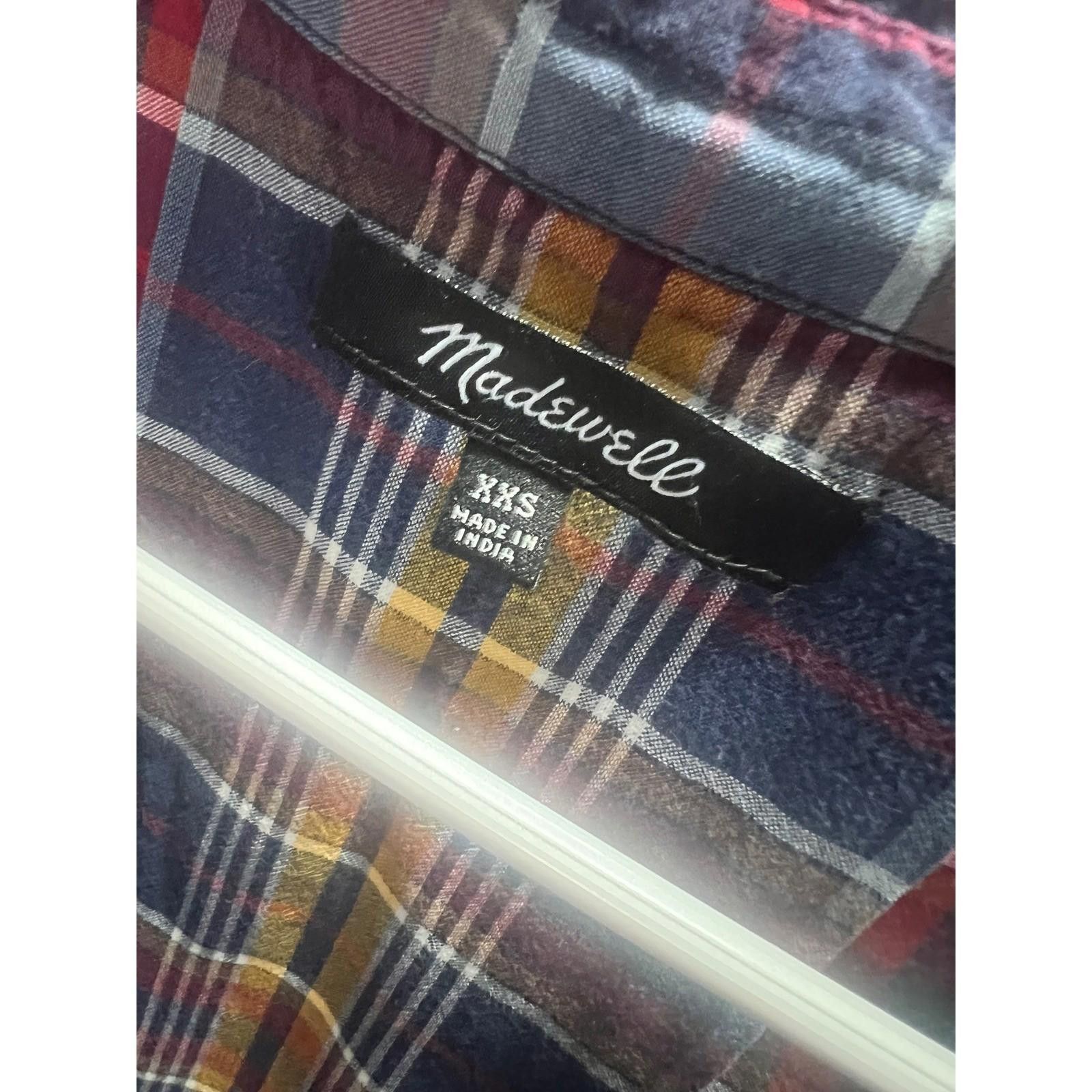 Madewell Madewell Plaid Sleeveless Top Frayed Hem Button Down XXS Size XXS / US 00 / IT 34 - 7 Thumbnail
