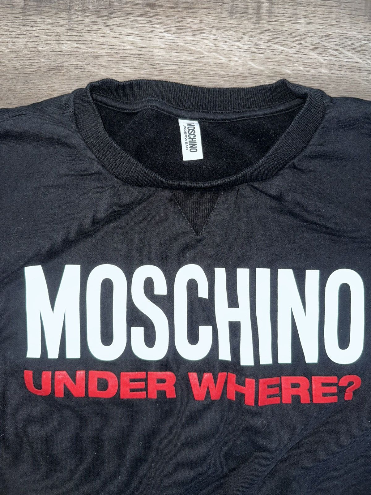 Moschino Moschino, Moschino "Under Where?" Sweatshirt Black Size XS Size XS / US 0-2 / IT 36-38 - 4 Thumbnail