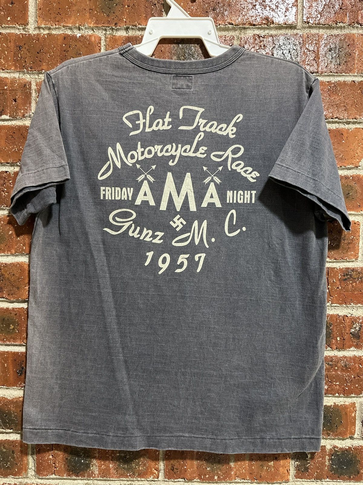 Japanese Brand Vintage Gunz Motorcycle Race Faded Tee Size US M / EU 48-50 / 2 - 1 Thumbnail