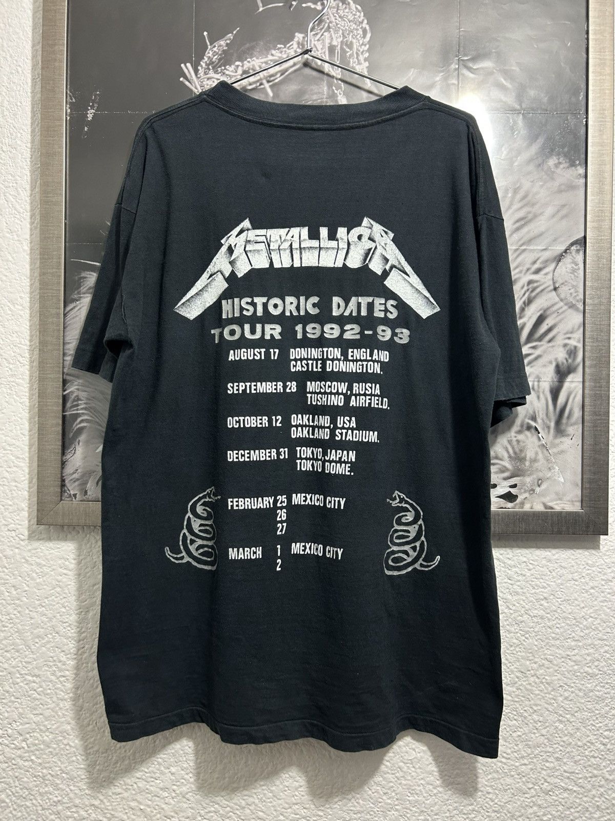 Mexicana 1992/93 Metallica Mexico Tour Very Rare Size US XL / EU 56 / 4 - 3 Thumbnail