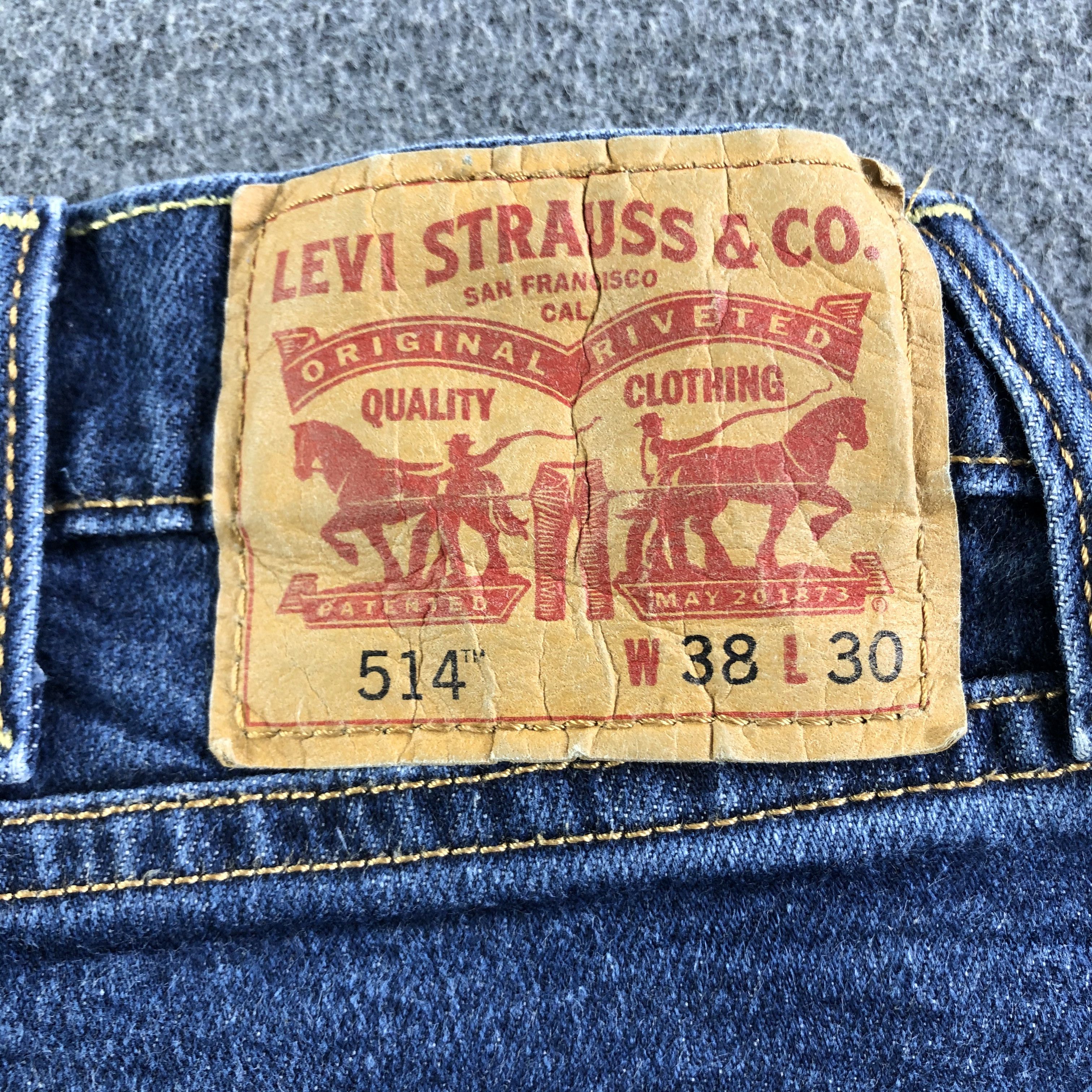 Levi's Vintage Blue Wash Levis 514 Jeans-J3709 Size US 38 / EU 54 - 5 Thumbnail
