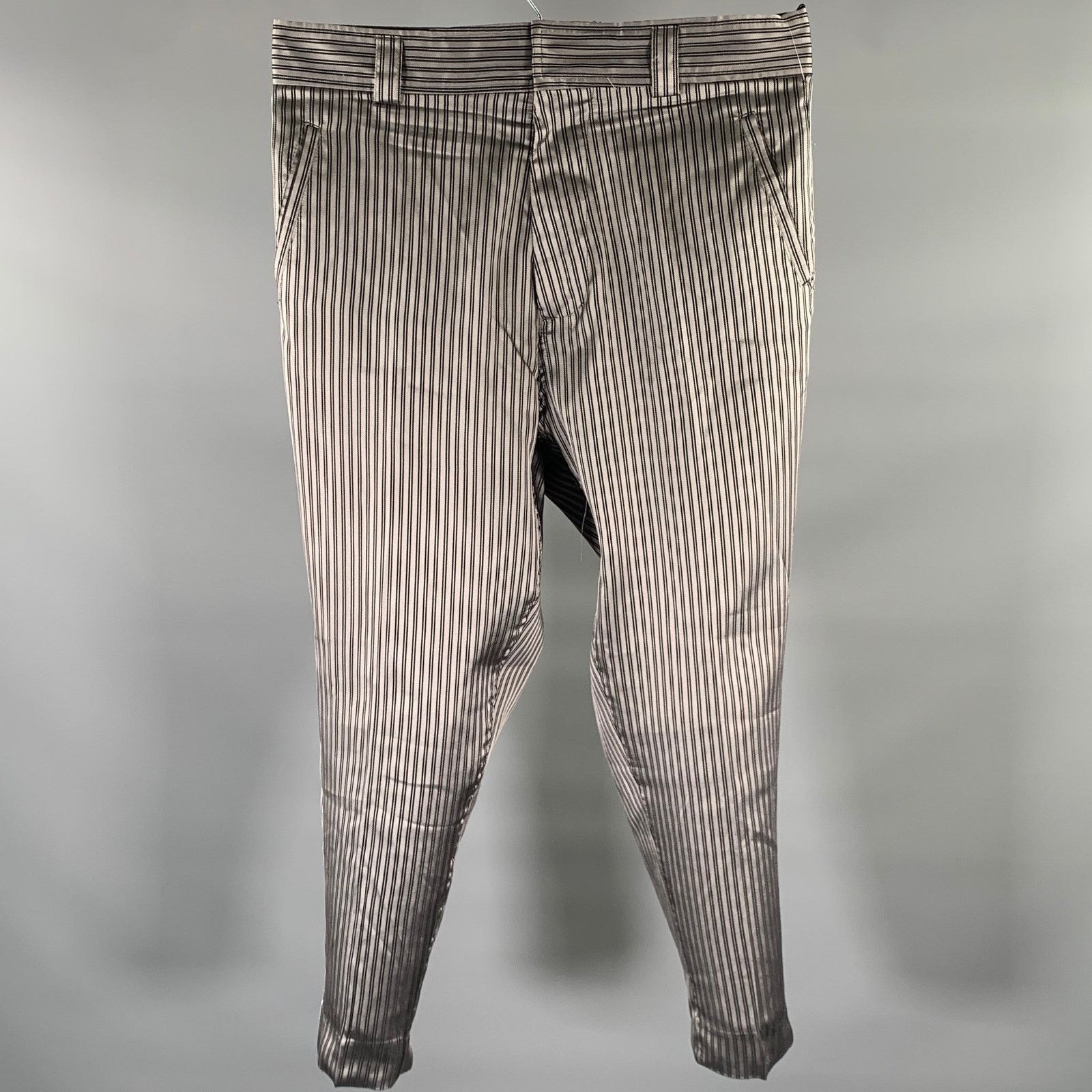 Haider Ackermann Black Gold Stripe Casual Pants | Grailed