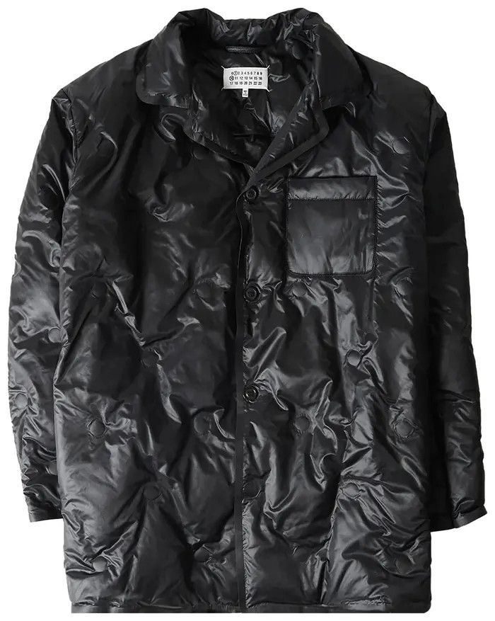 Maison Margiela o1y1124 Quilted Nylon Jacket in Black Size US XS / EU 42 / 0 - 1 Thumbnail