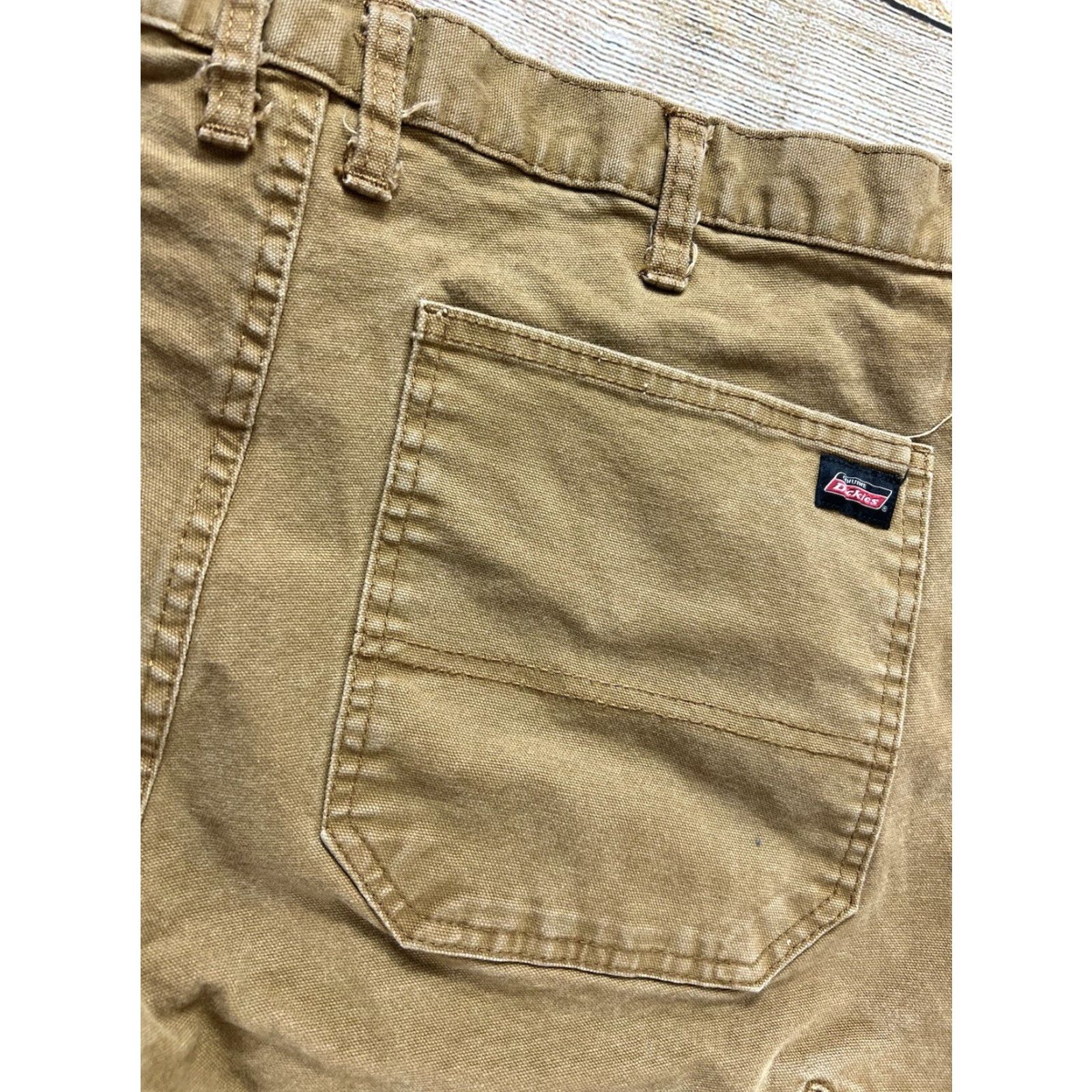 Dickies Dickies Jeans Carpenter 34x32 Brown Straight Leg Work Wear Pants Mens Regular Inseam 32 Brown Pockets Easy Care Size US 34 / EU 50 - 3 Thumbnail