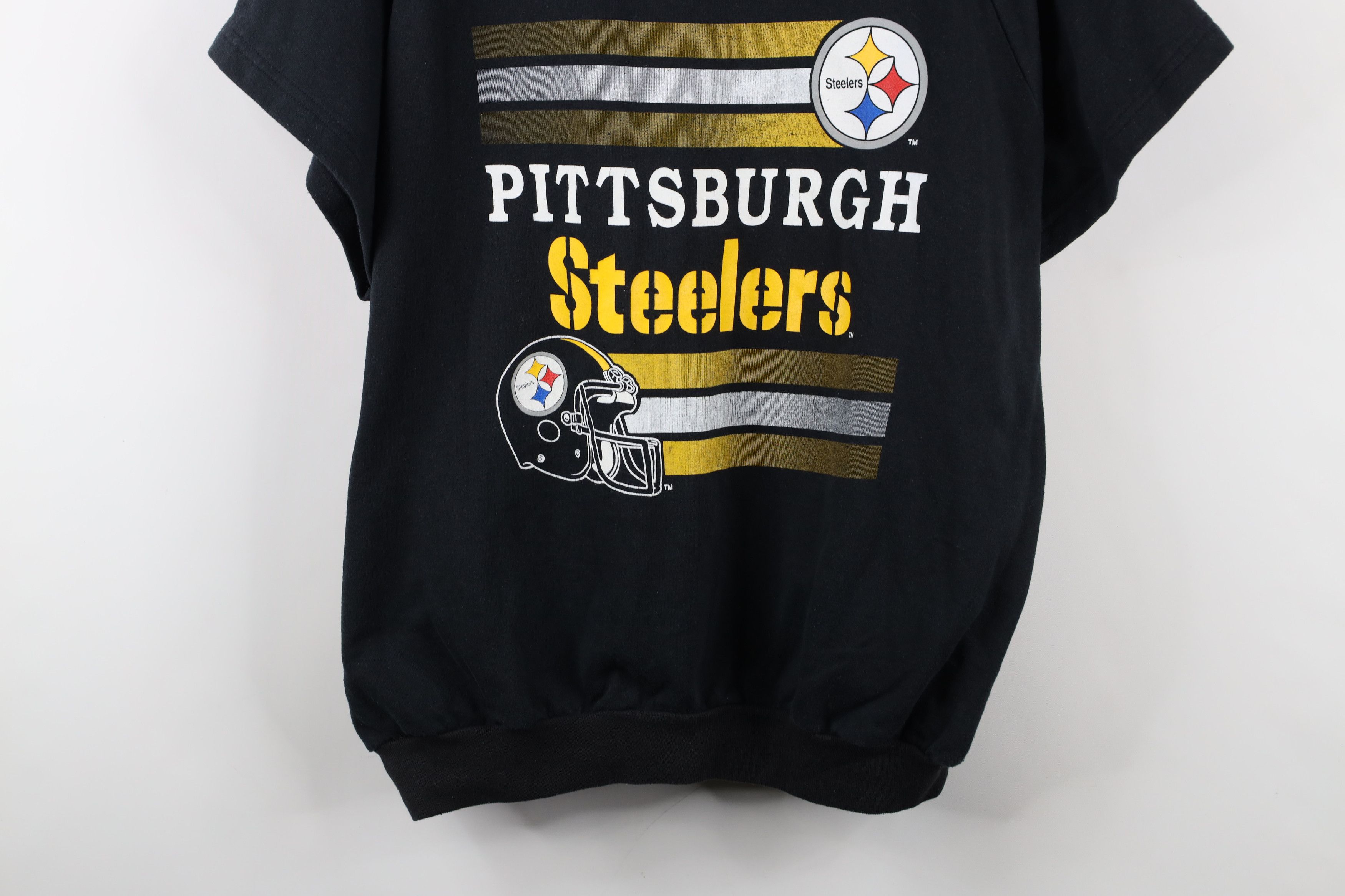 Vintage Vintage 80s 90s Steelers Football Short Sleeve Sweatshirt Size US XL / EU 56 / 4 - 3 Thumbnail