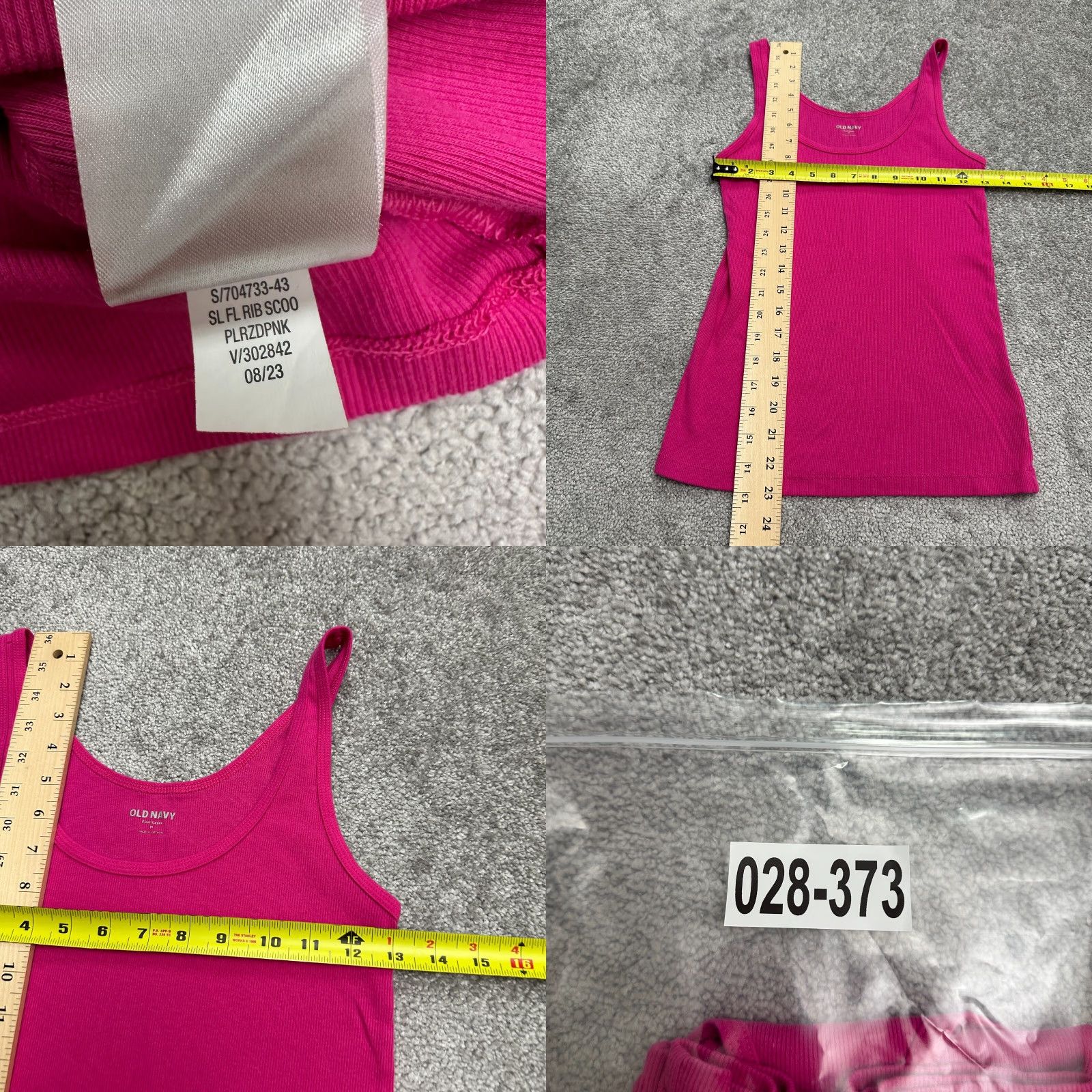 Old Navy Old Navy Tank Women M Pink Solid Scoop Neck Sleeveless Cotton Spandex Top Casual Size M / US 6-8 / IT 42-44 - 8 Thumbnail