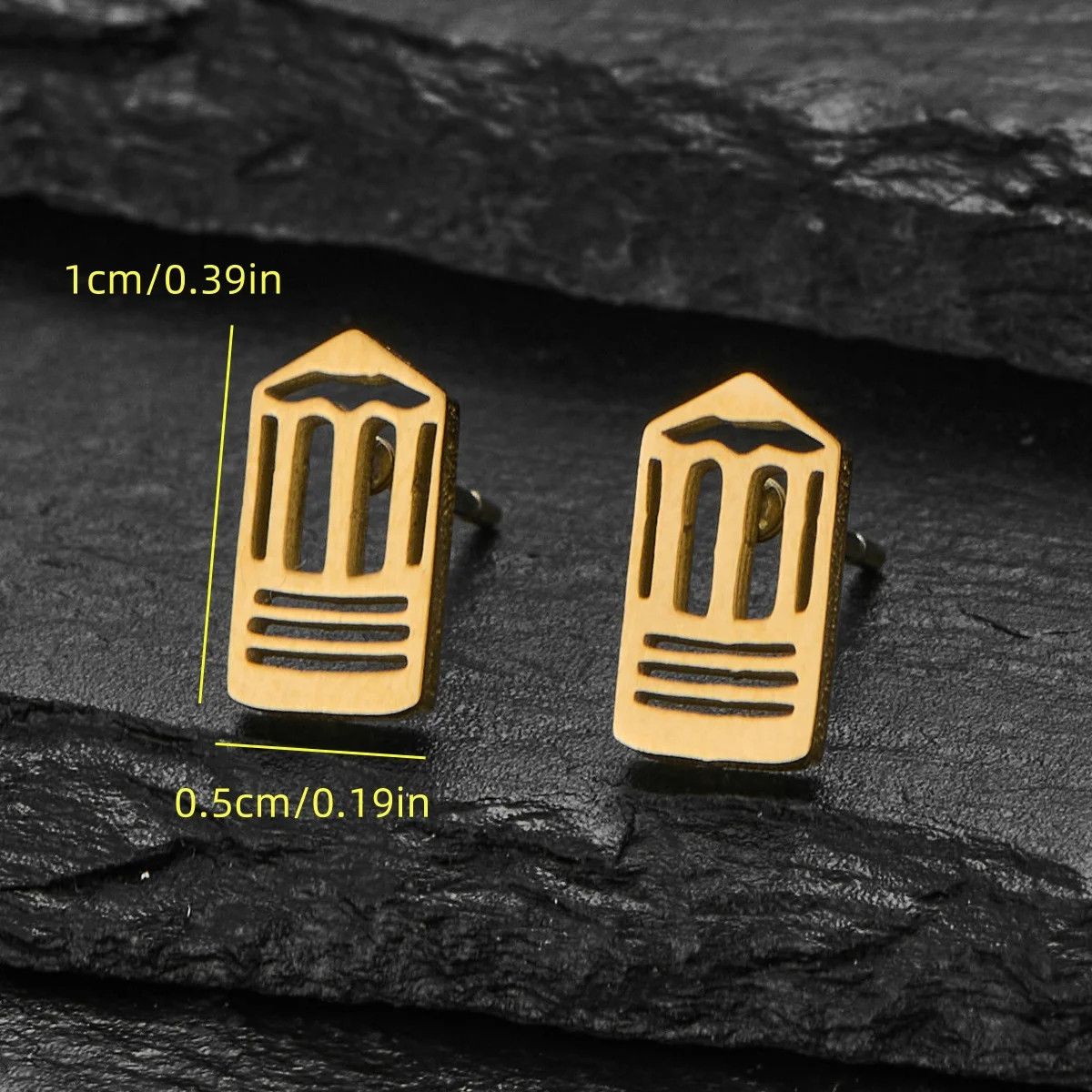 Jewelry Pencil Mini Stud Earrings Charm Earring Gift Size ONE SIZE - 2 Thumbnail