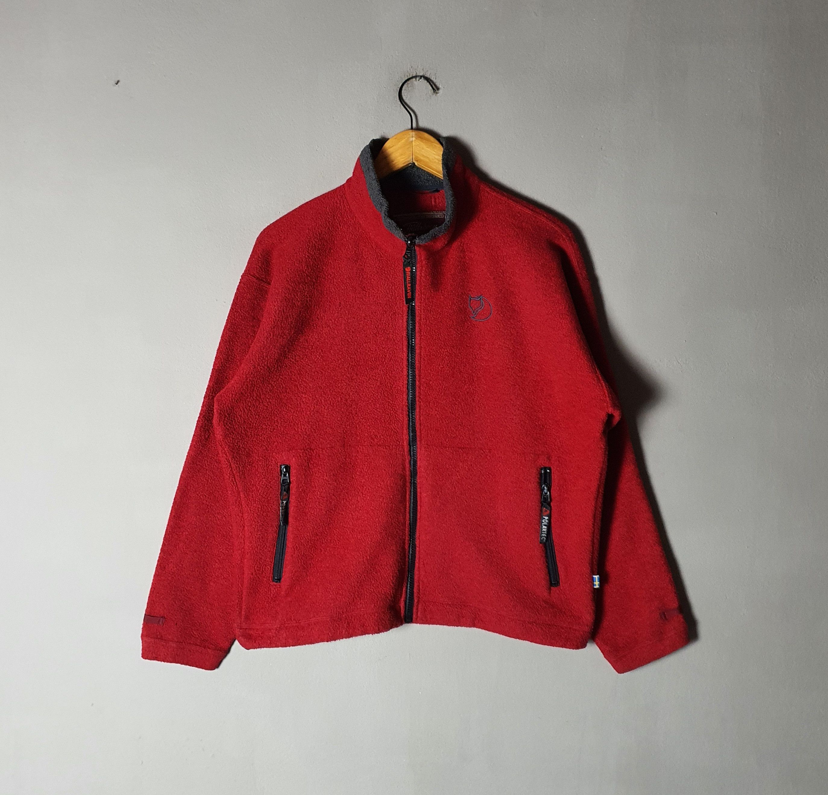 FJALLRAVEN Polartec Fleece Zipper Sweater size S-M