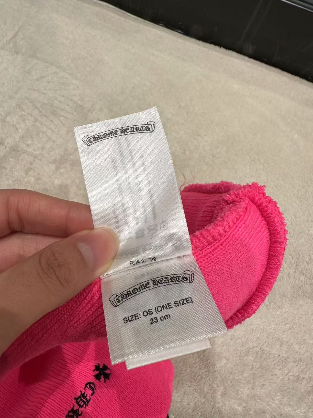 Chrome Hearts Chrome Hearts CH Logo Embroidered Pink Beanie Size ONE SIZE - 6 Thumbnail
