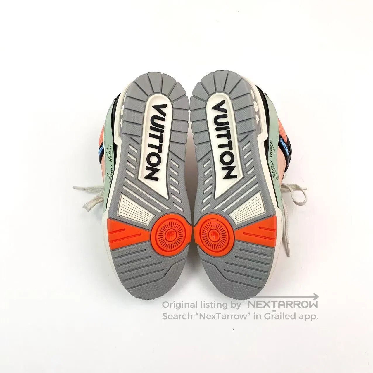 Louis Vuitton Louis Vuitton Size 2.5 Trainer green orange board shoes| Size US 6 / IT 36 - 6 Thumbnail