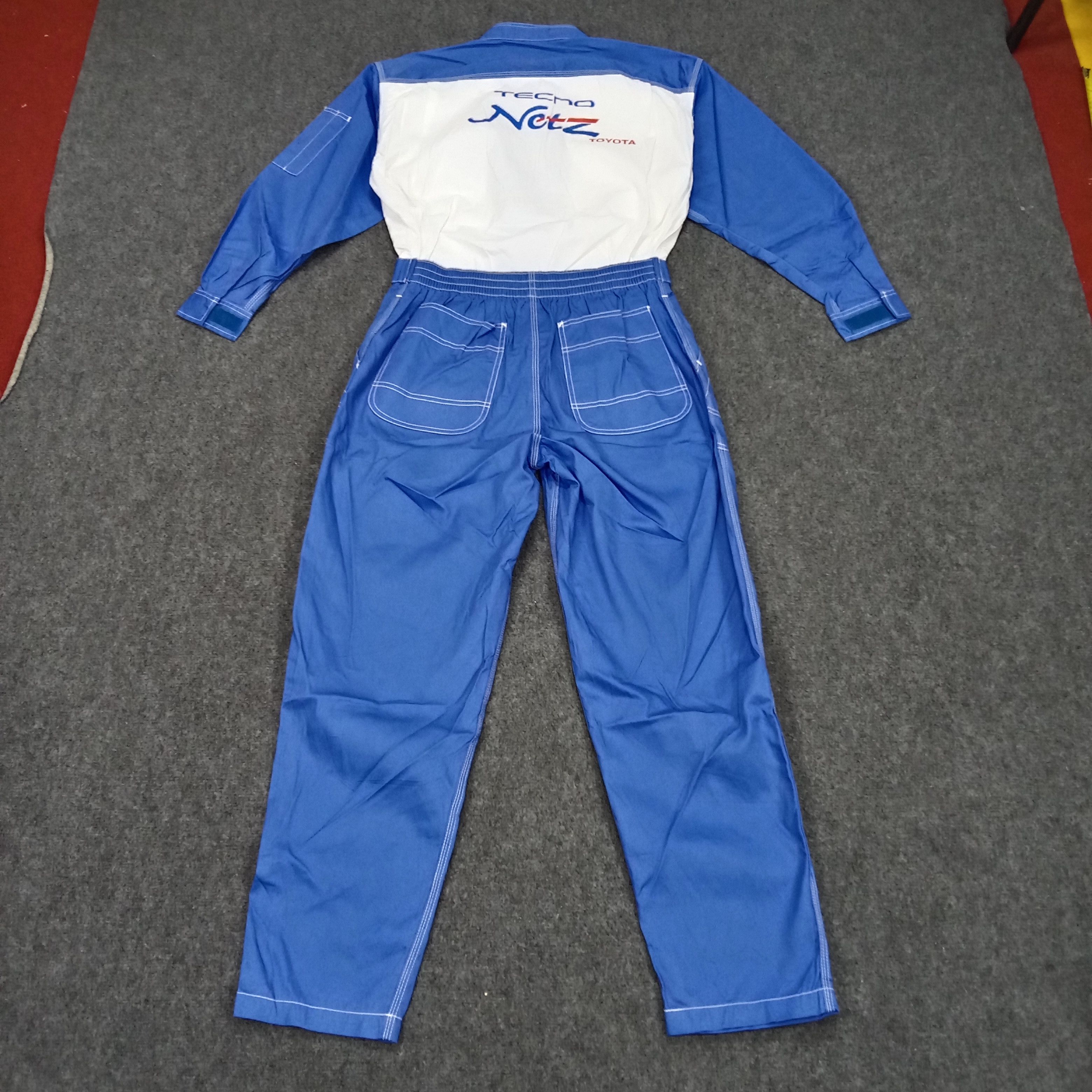 Japanese Brand × Vintage Toyota Tecno Netz Japanese Racing Team Coverall Jacket Size US M / EU 48-50 / 2 - 2 Thumbnail