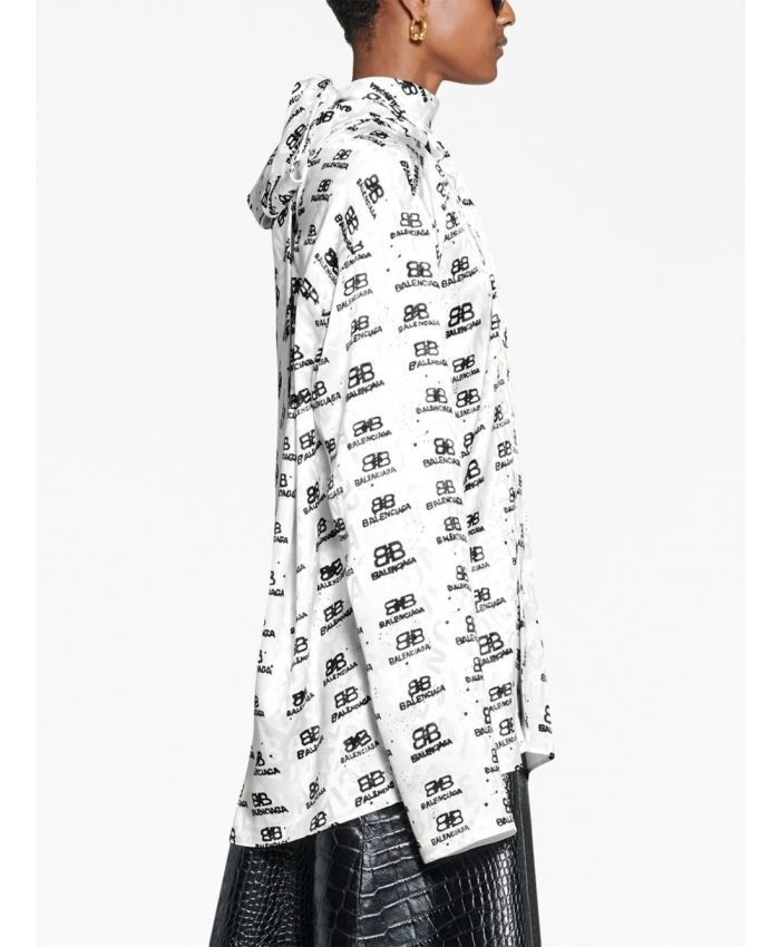 Balenciaga o1bcso1str0125 Swing Blouse in Black/White Size M / US 6-8 / IT 42-44 - 5 Thumbnail