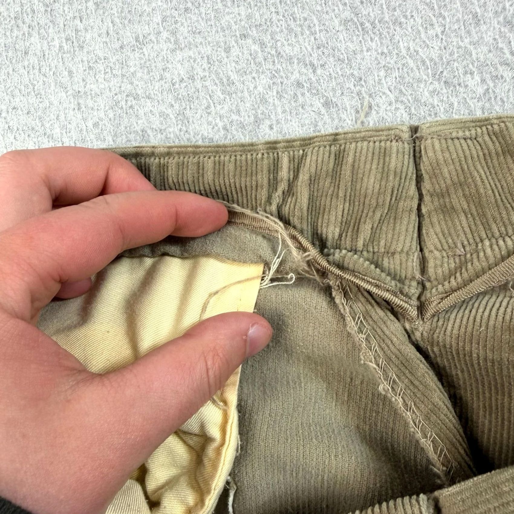 Polo Ralph Lauren VINTAGE Polo Ralph Lauren Corduroy Pants Mens 32x27 Brown Chino Heritage Relaxed Straight Front Pockets Casual Fall Men Size US XS / EU 42 / 0 - 6 Thumbnail