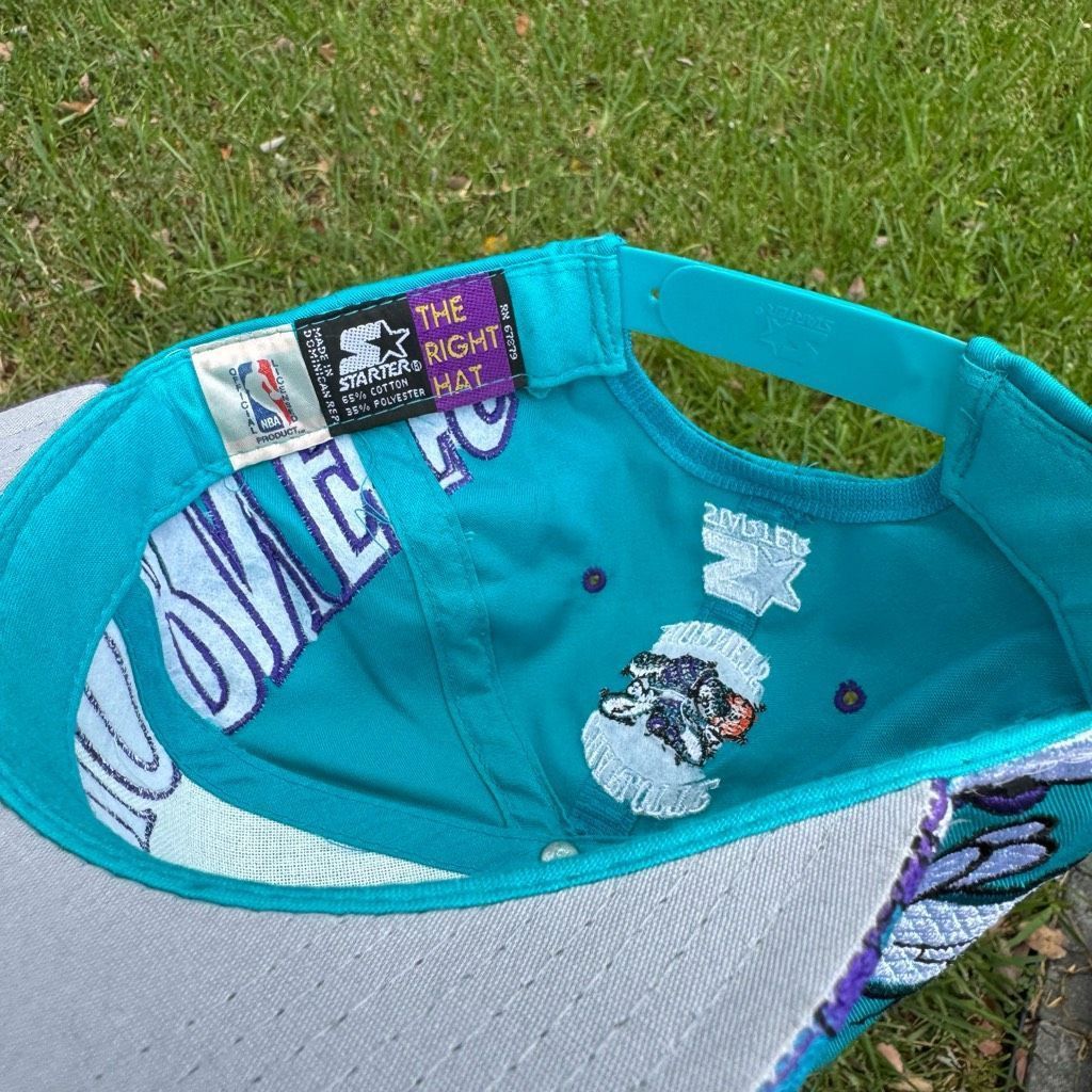 Vintage 90s Starter Charlotte Hornets Big Monster Logo NBA B