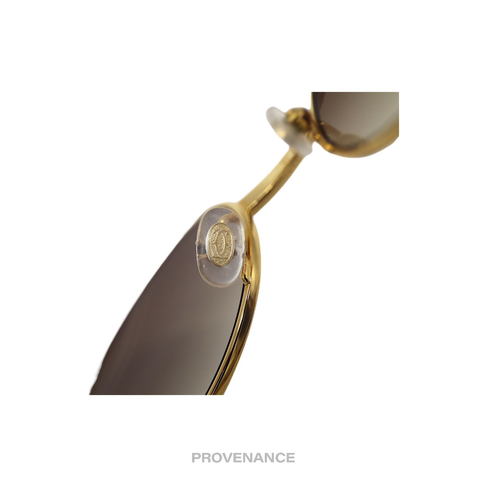 Cartier 🔴 Cartier Giverny Sunglasses - Bubinga Gold Trinity Brown Size ONE SIZE - 10 Thumbnail