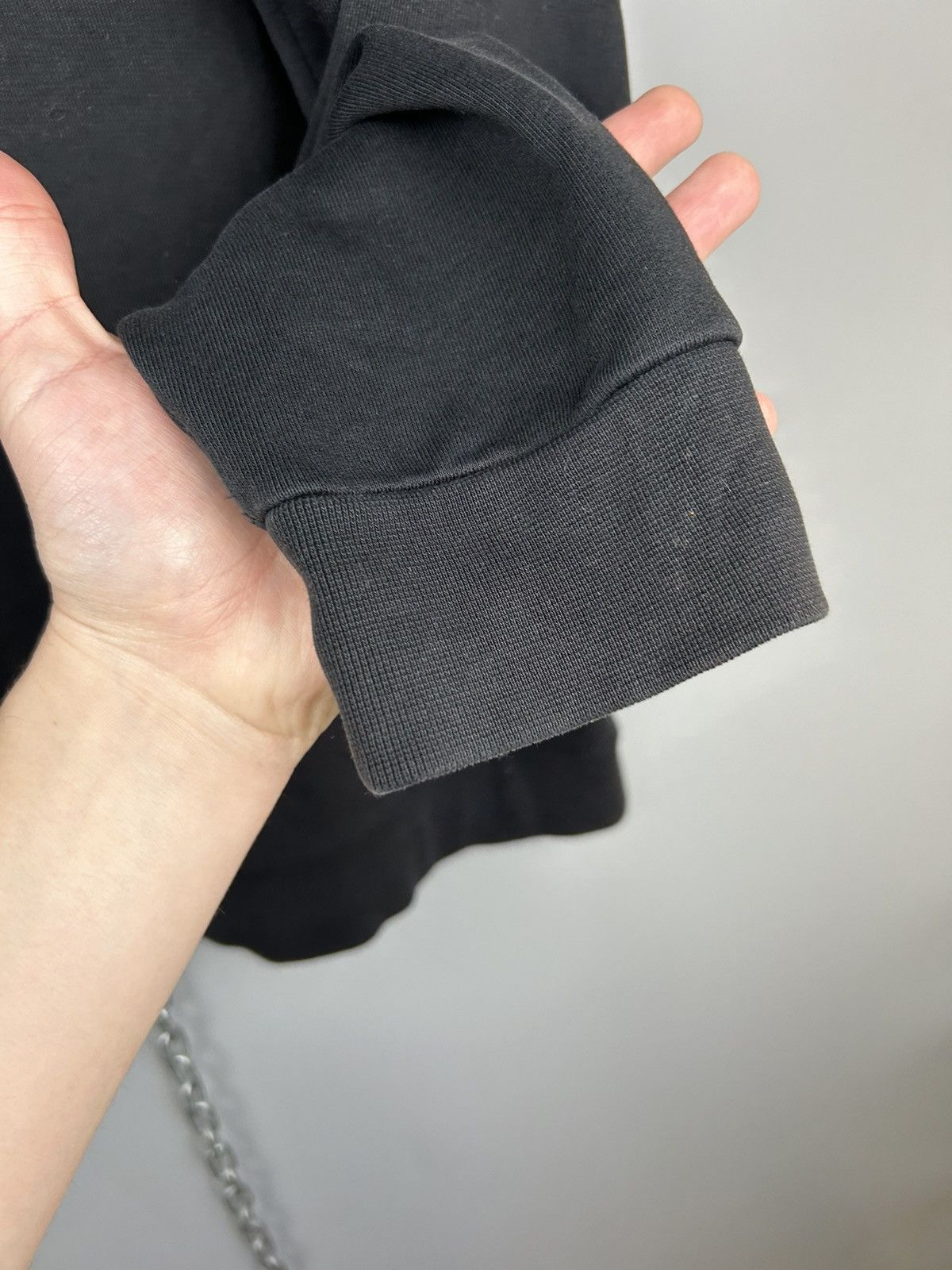 Designer × Sandro Modern Sandro Black Blank Thrashed Hoodie Size US M / EU 48-50 / 2 - 24 Thumbnail