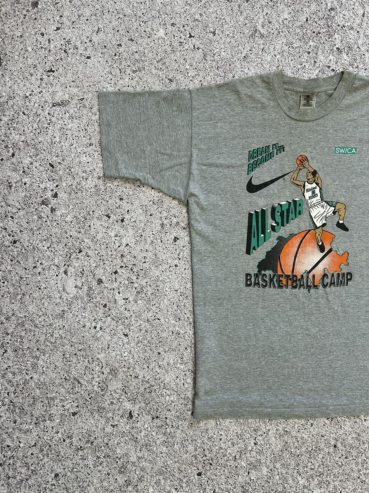 NBA × Nike × Vintage Vintage 1990’s Nike All Star Basketball Camp NBA T-Shirt Size US XL / EU 56 / 4 - 3 Thumbnail