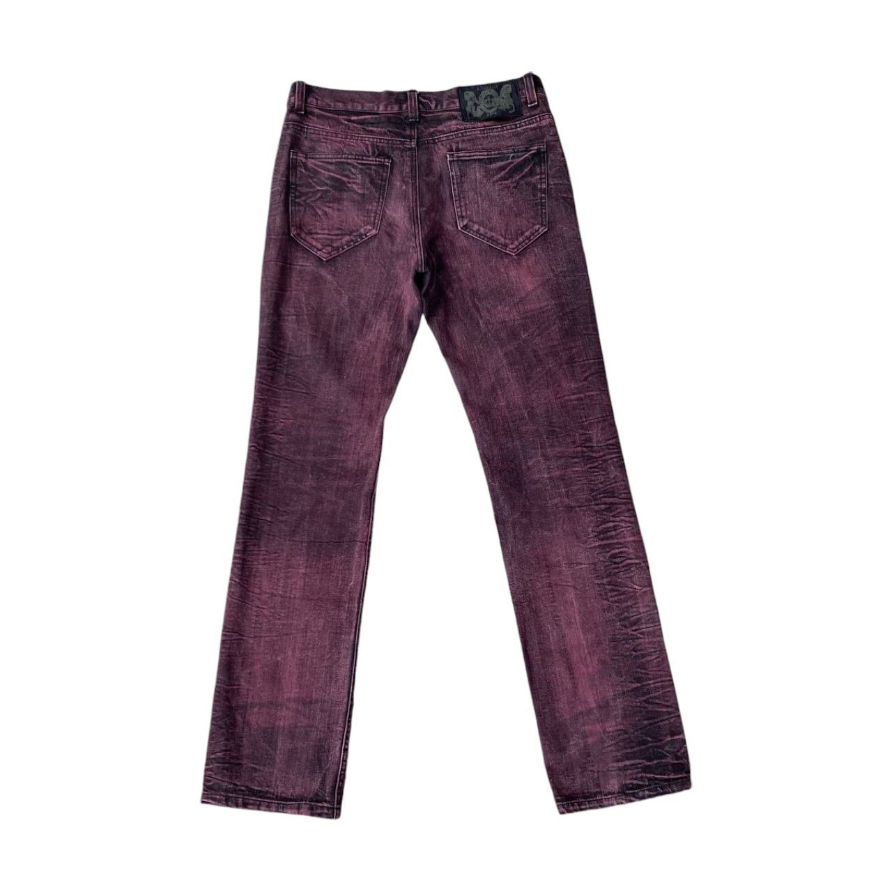 LOWBOX × Tornado Mart LOWBOX JAPAN WINE-RED DYE FISHBONE STRAIGHT LEG IN W30X33 Size US 30 / EU 46 - 8 Thumbnail