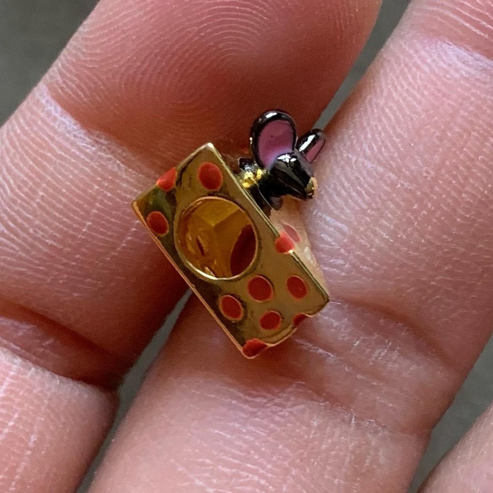 Other NWOT Nora Fleming Rat In Cheese Charm Sterling Silver 925 Size ONE SIZE - 6 Thumbnail