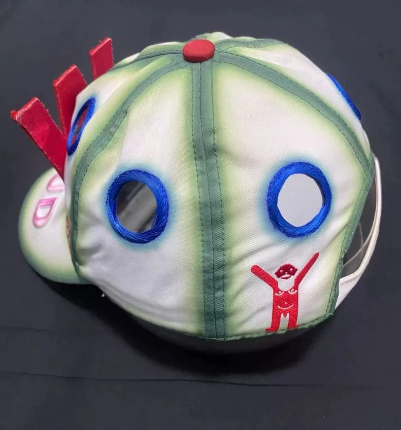 Walter Van Beirendonck walter van beirendonck 21ss green mirrored hat Size ONE SIZE - 4 Thumbnail
