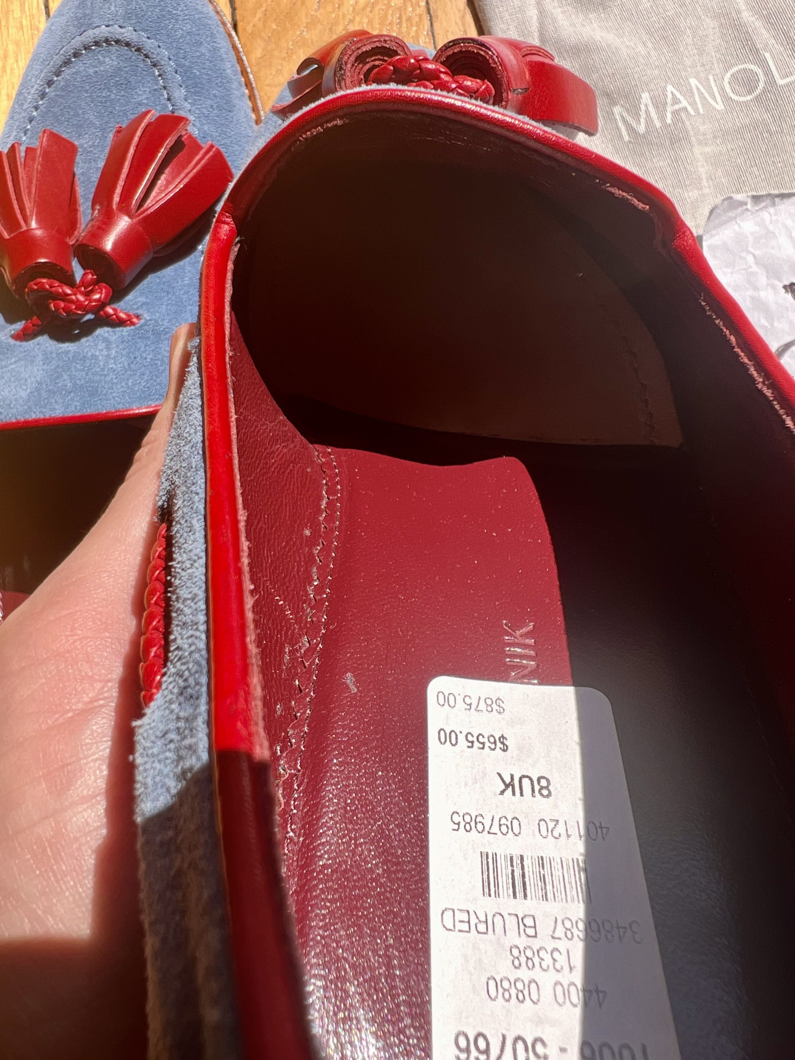 Manolo Blahnik Handmade! ManoloB tasseled loafers size 8UK 9US Size US 9 / EU 42 - 10 Thumbnail