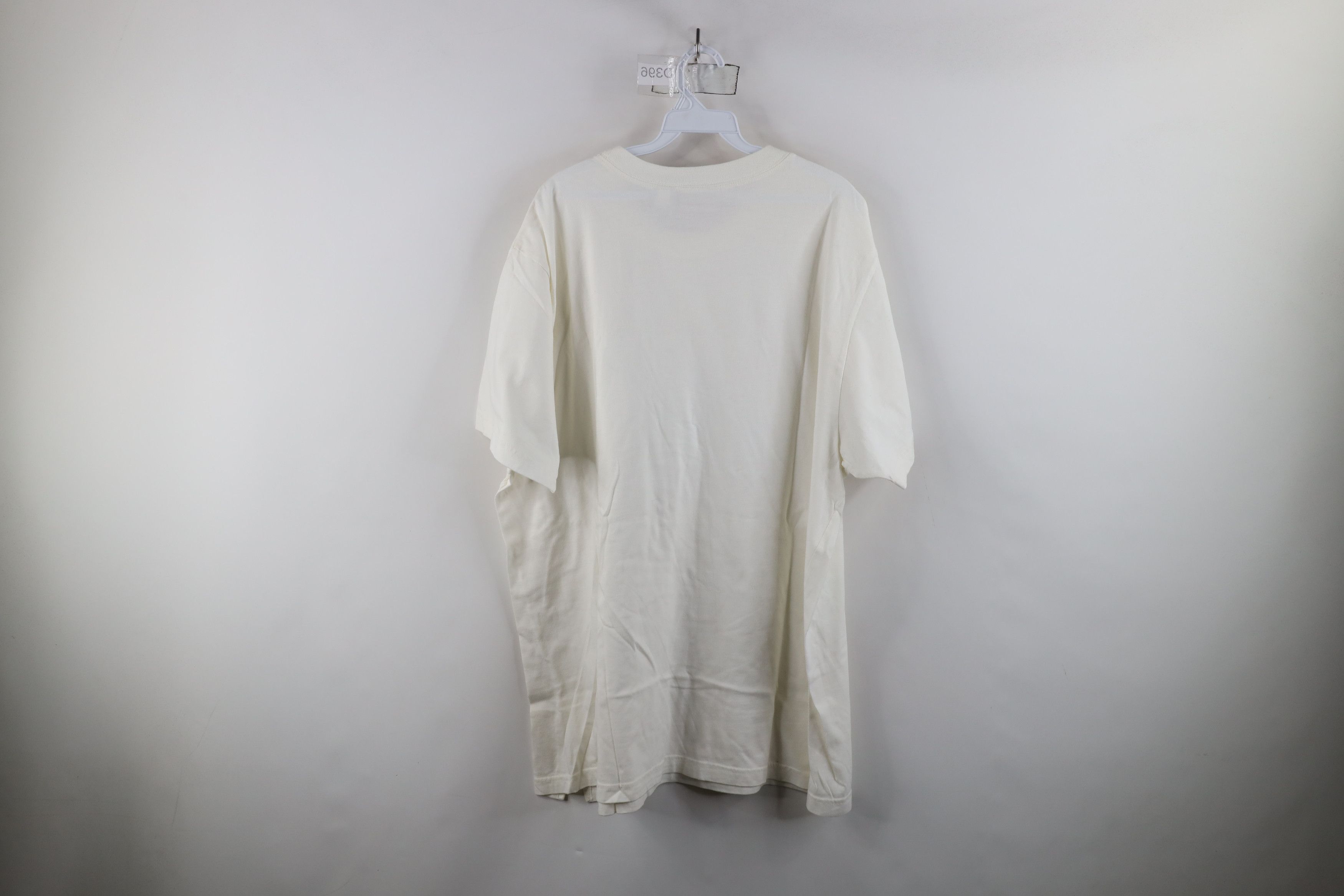 Vintage Vintage 90s Streetwear Cotton Short Sleeve T-Shirt White Size 3XL / US 20-22 - 8 Thumbnail