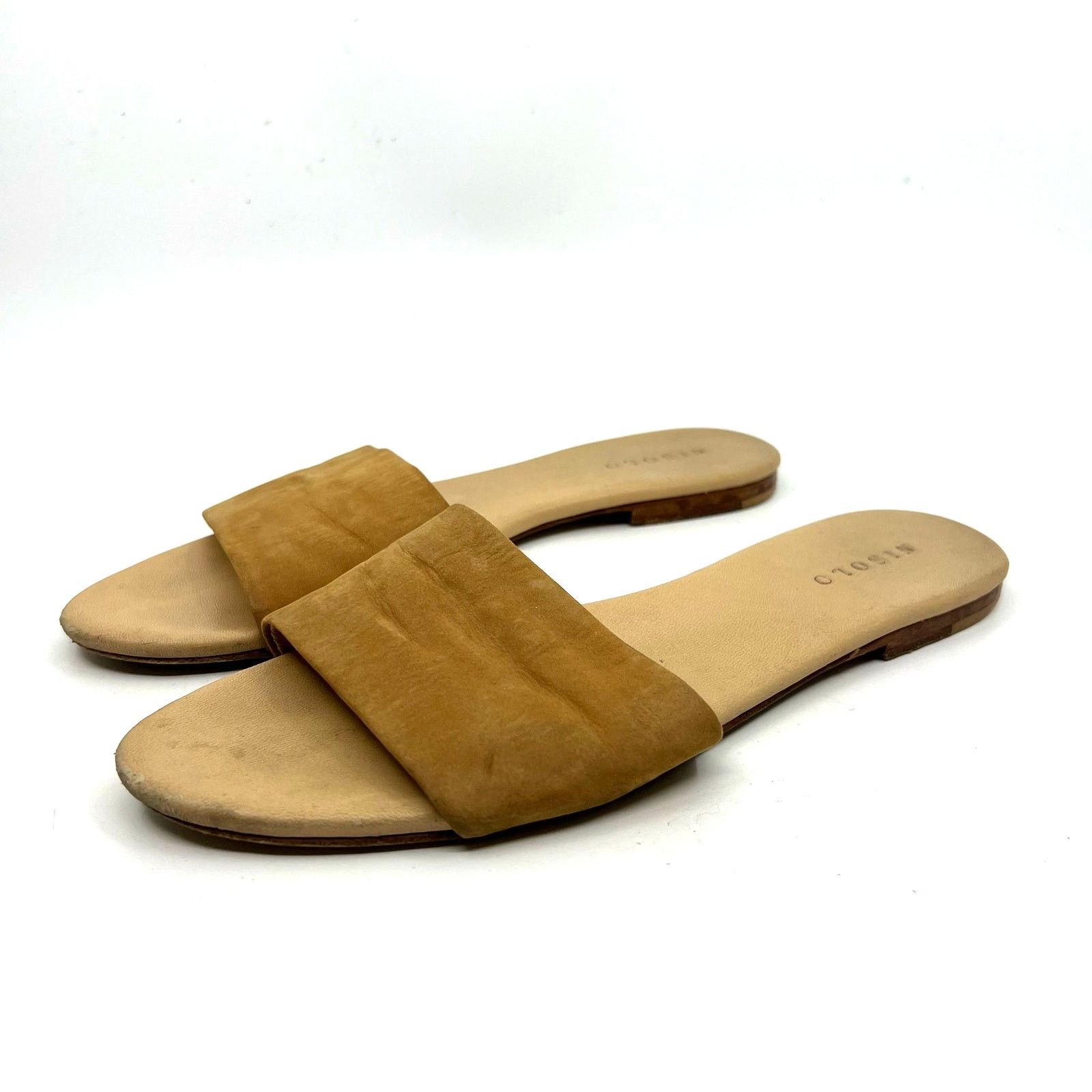 Nisolo Nisolo Isla Brown Suede Slide Sandals Women's 7.5 US Size US 7.5 / IT 37.5 - 1 Thumbnail