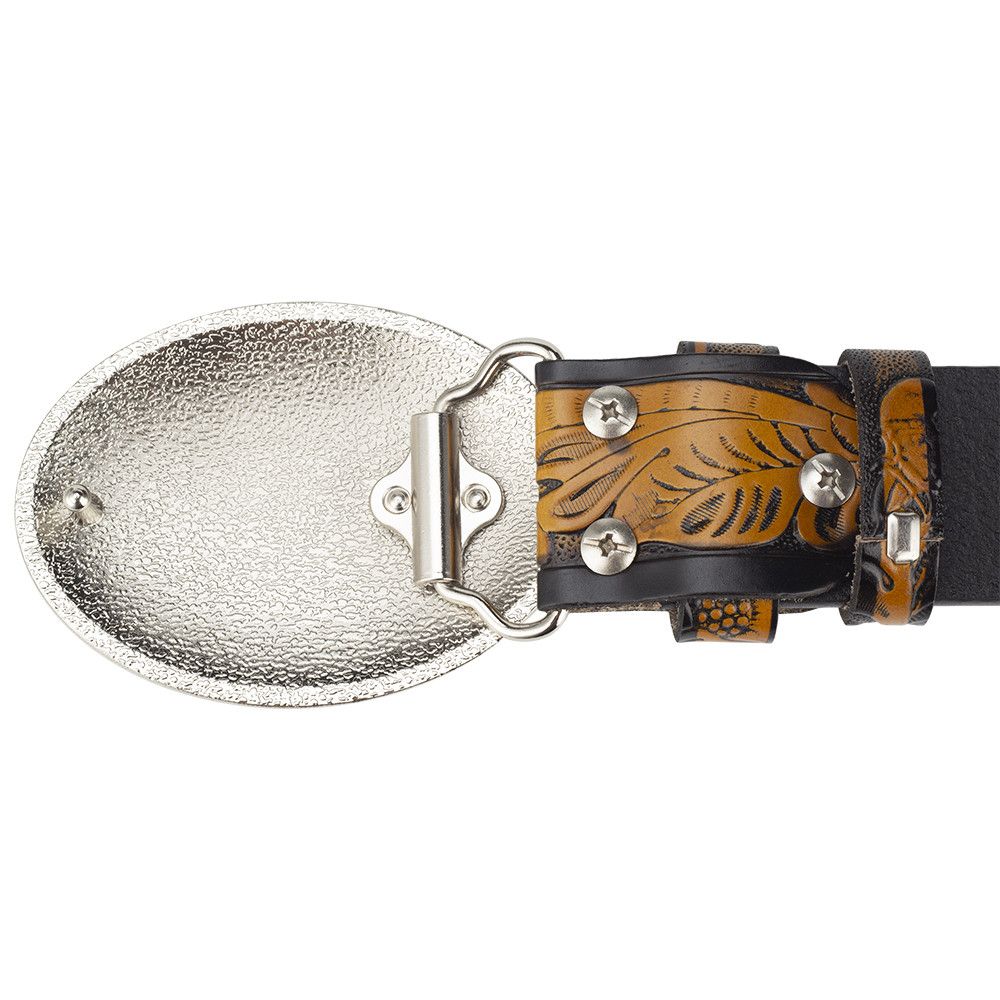 Designer New Design Vintage Belt Riveted Belts Menswear Accessories Size ONE SIZE - 2 Thumbnail