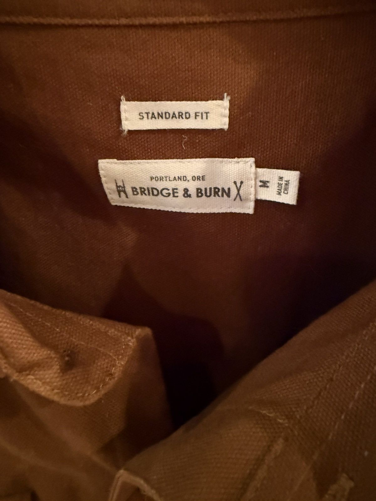 Bridge & Burn Burnt Orange Workshirt Size US M / EU 48-50 / 2 - 3 Thumbnail