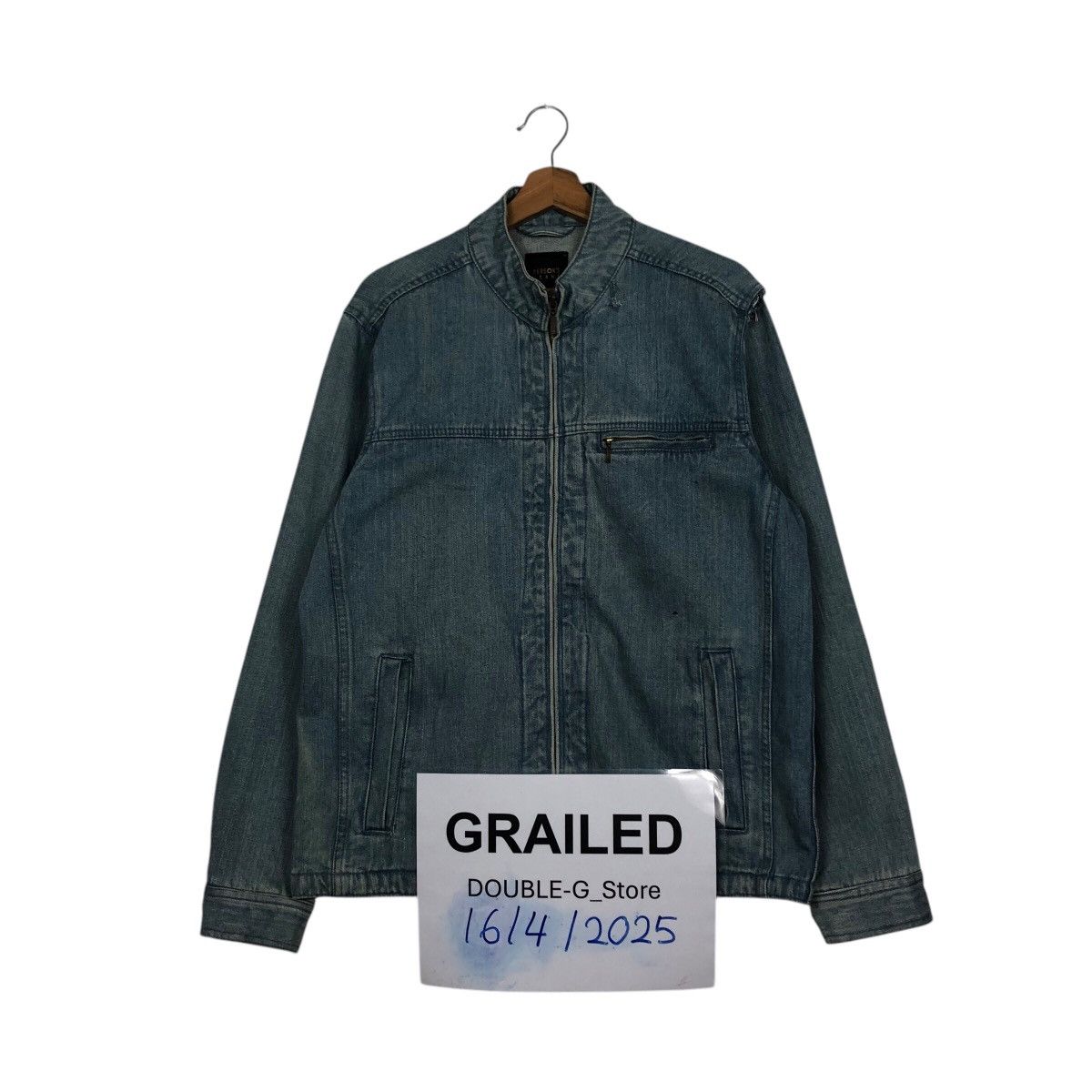 Japanese Brand 📌Vintage Biker Denim Jacket Person's Jeans Issey Miyake Size US L / EU 52-54 / 3 - 1 Thumbnail