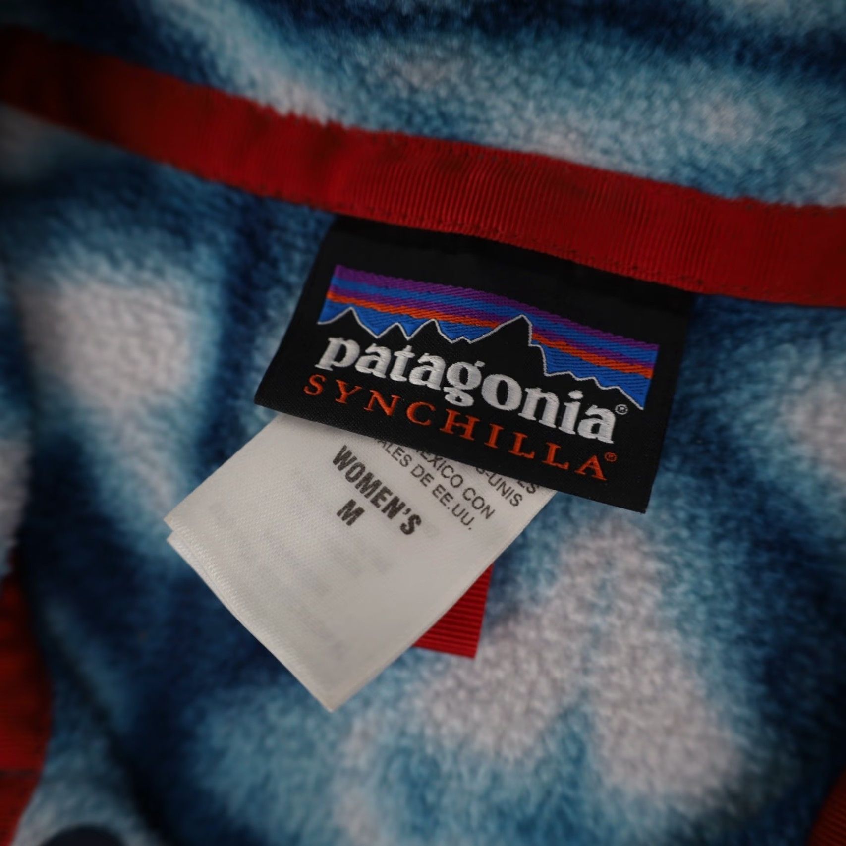 Patagonia VINTAGE Patagonia Syncilla Womens Large Snow Flake Snap T Fleece Sweatshirt Blue Size L / US 10 / IT 46 - 5 Thumbnail