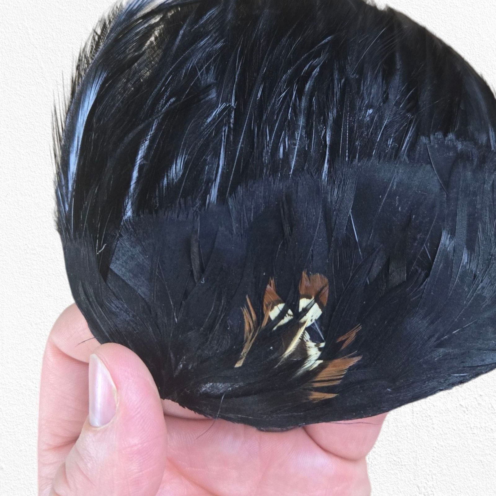 Vintage 1940s Feather Fascinator Veil Hat Size ONE SIZE - 7 Thumbnail