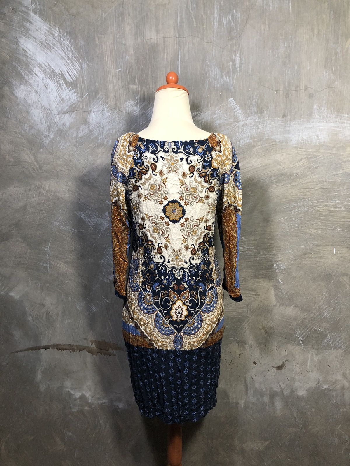 Massimo Dutti Massimo Dutti Vintage Pattern Midi Dress Size S / US 4 / IT 40 - 11 Thumbnail