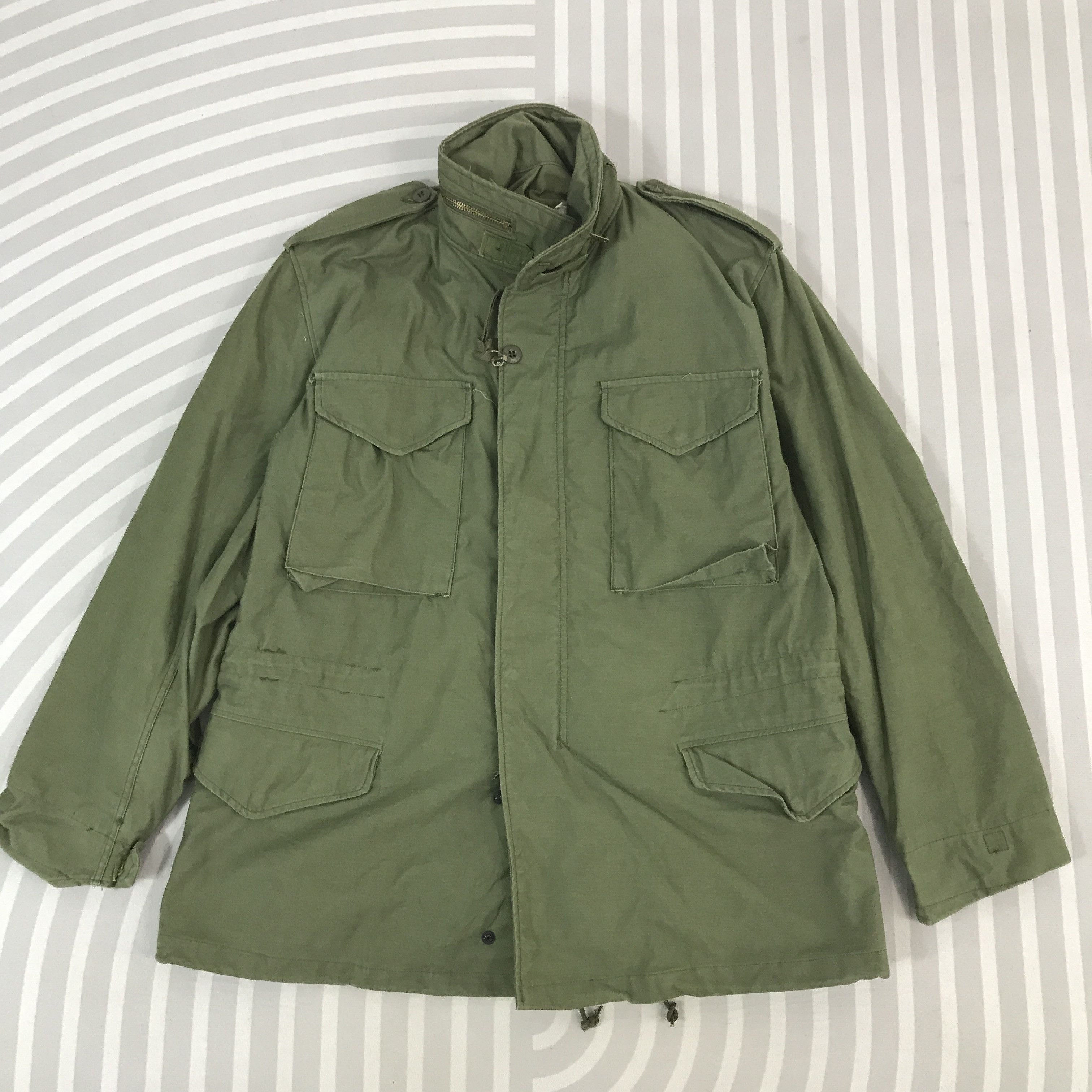 Vintage Alpha Industries design M65 green military Jacket