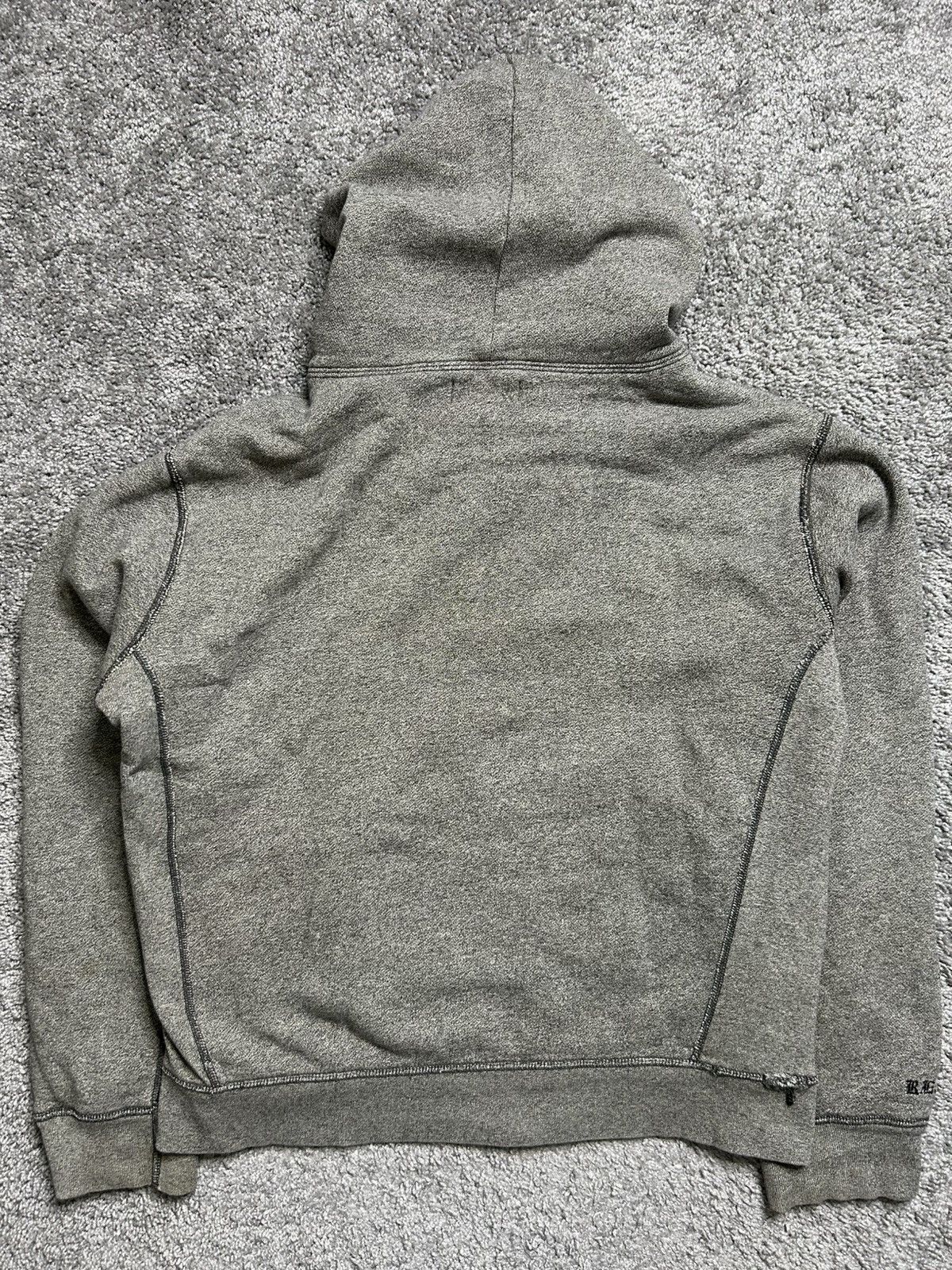 Vintage 80s Polo Ralph Lauren Thermal Paint Zip Hoodie Sweat