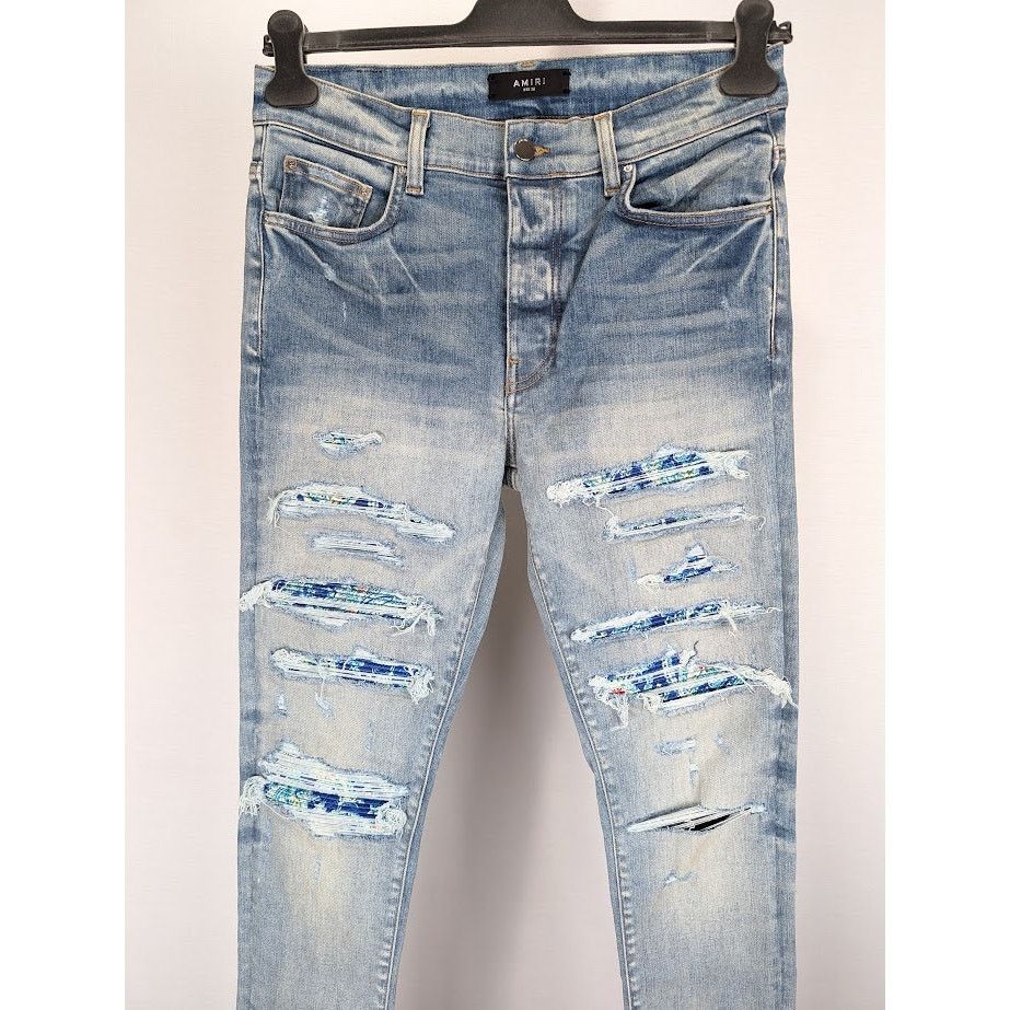 Amiri o1rshd1 Silk PJ Thrasher Jean in Clay Indigo Size US 32 / EU 48 - 3 Thumbnail