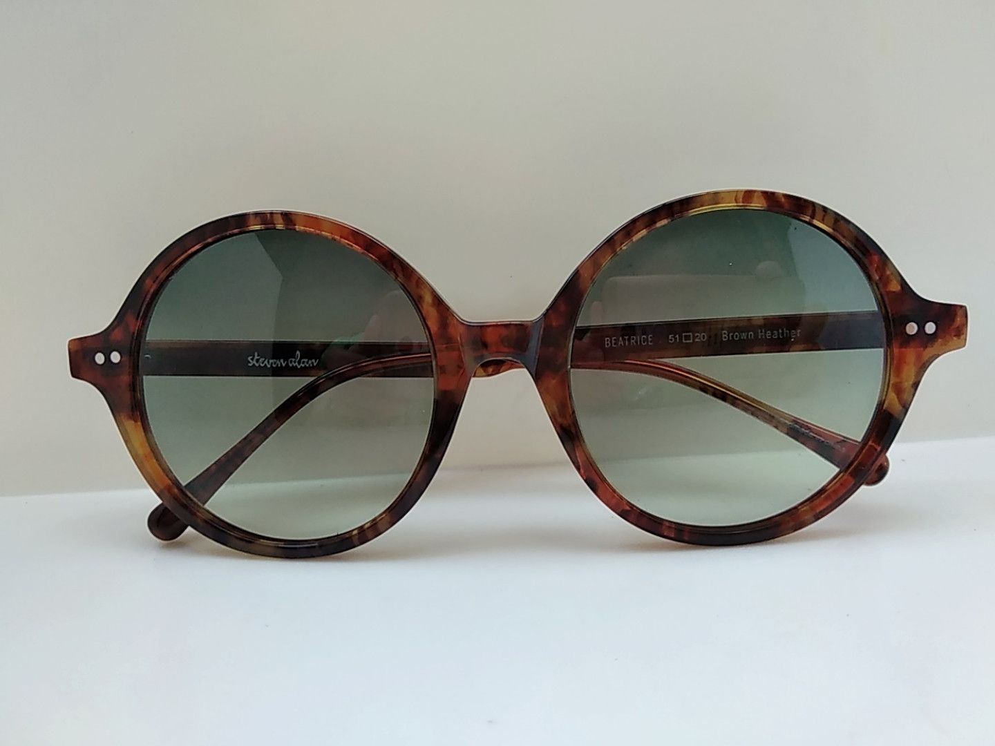Other Handmade Brown Acetate Round Sunglasses Frame IVY LEAGUE Size ONE SIZE - 7 Thumbnail