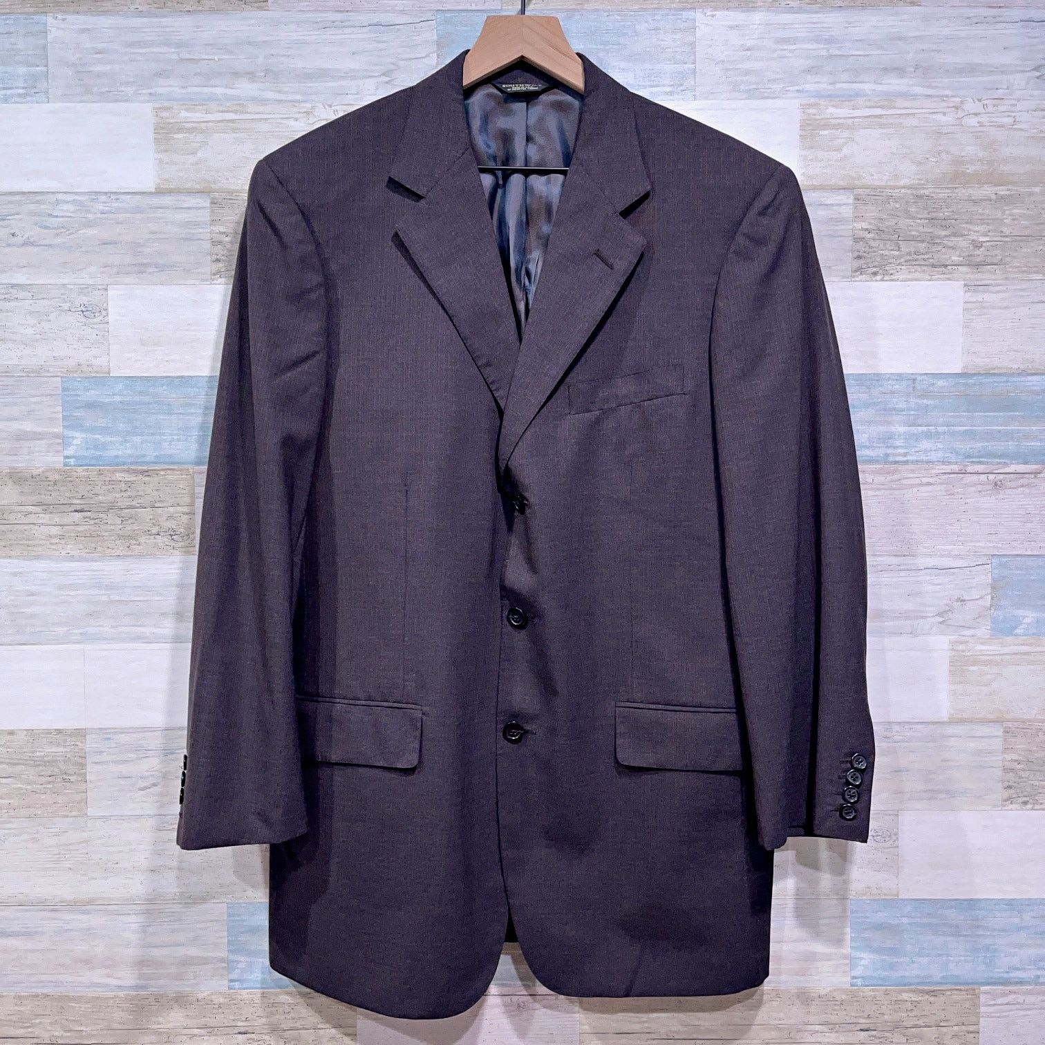 Southwick Southwick Wool Striped Bespoke Suit Gray 3 Button 42R 35x31 Size 42R - 2 Thumbnail