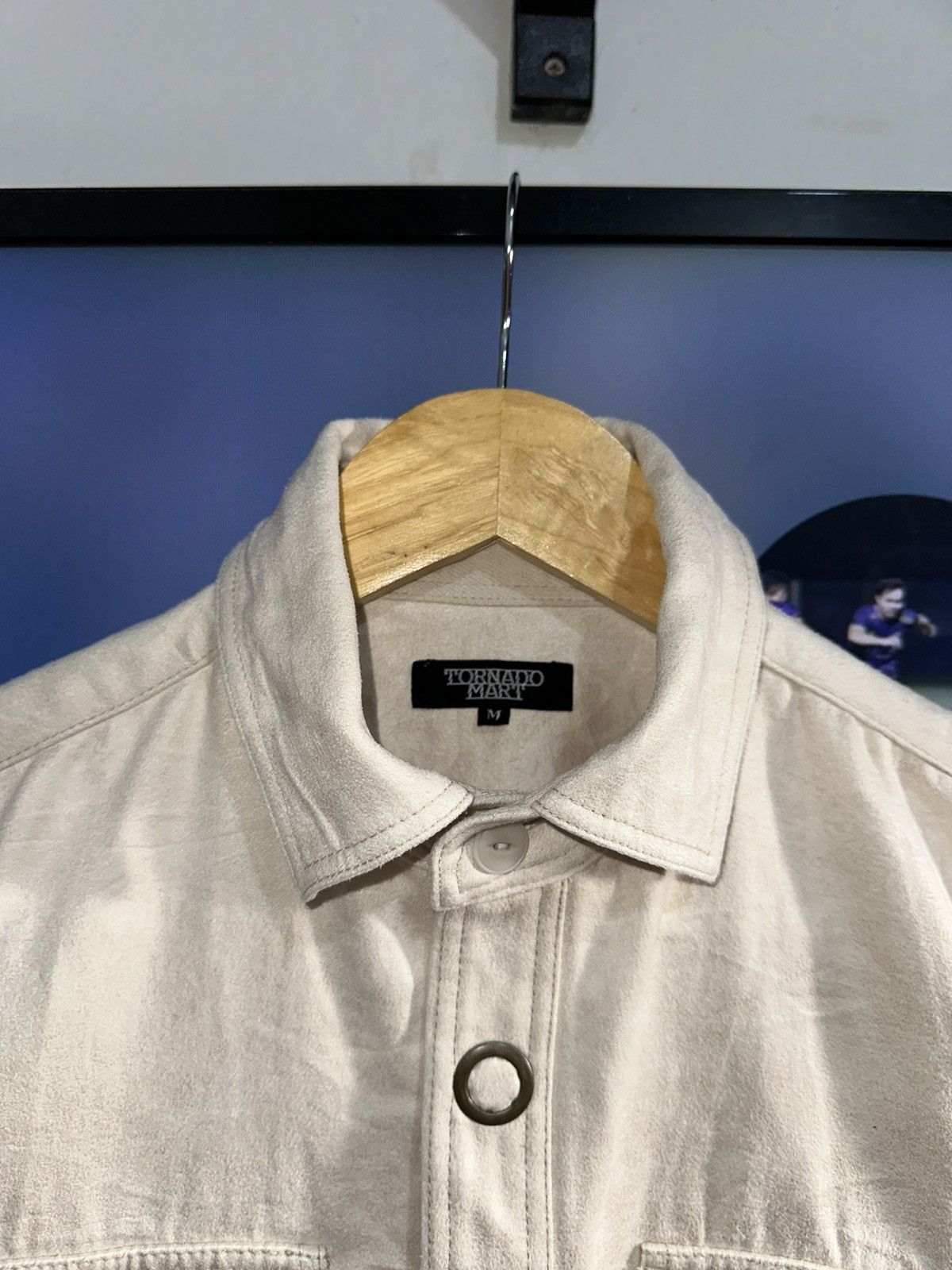 Tornado Mart Tornado Mart Button Up Suede Jacket Size M / US 6-8 / IT 42-44 - 3 Thumbnail