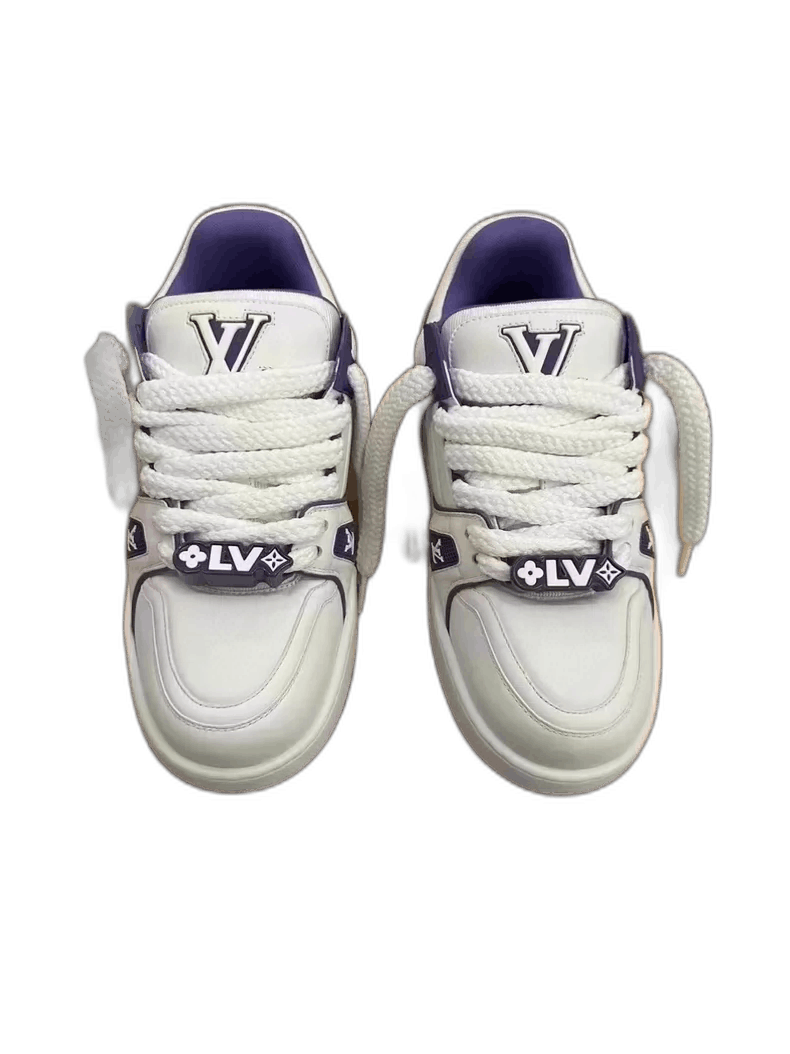 Louis Vuitton LV Trainer New Purple Sneakers Size 40.5-yf Size US 8.5 / EU 41-42 - 1 Thumbnail