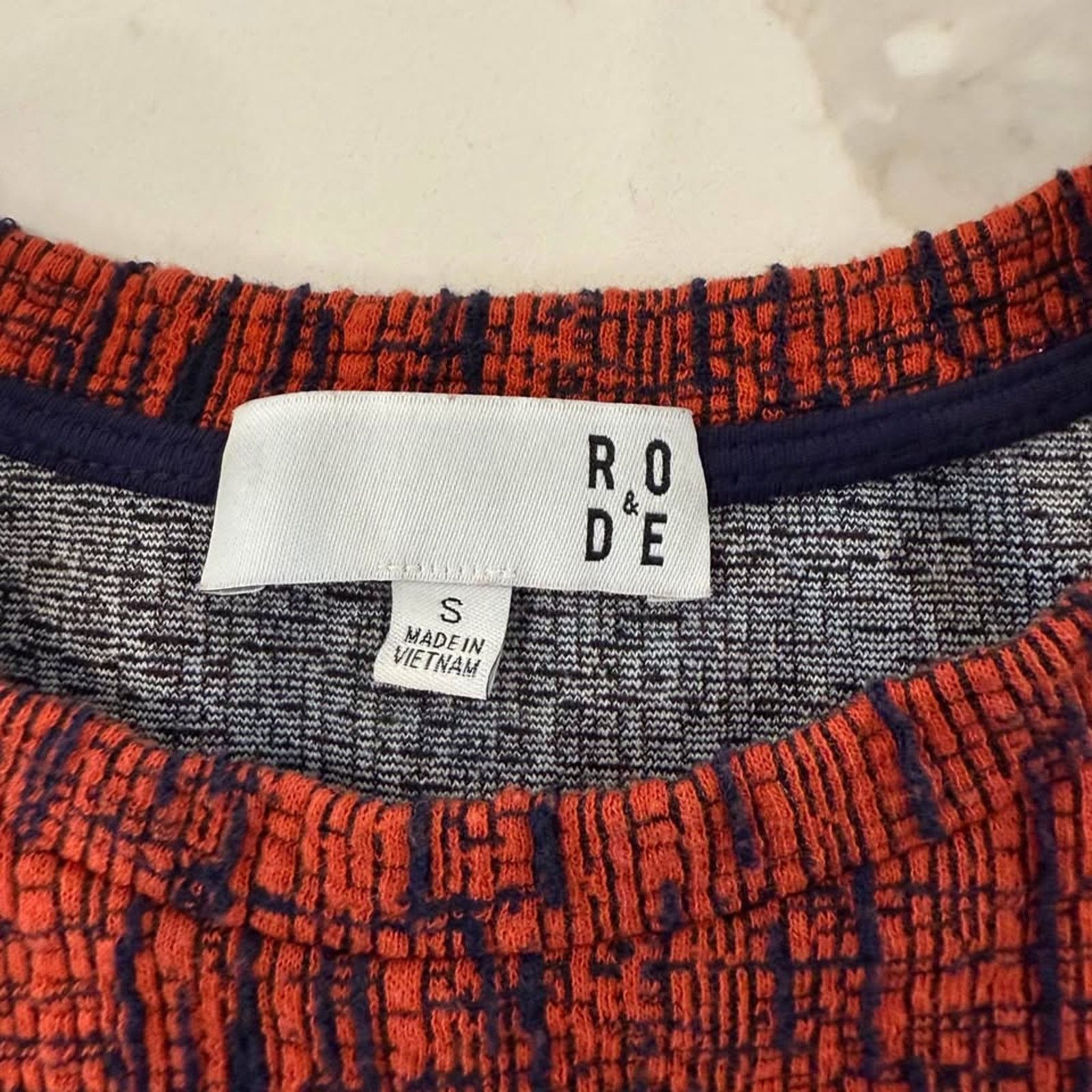 Anthropologie Ro & De Anthropologie Red Boucle Peplum Blouse Women’s Small Size S / US 4 / IT 40 - 3 Thumbnail