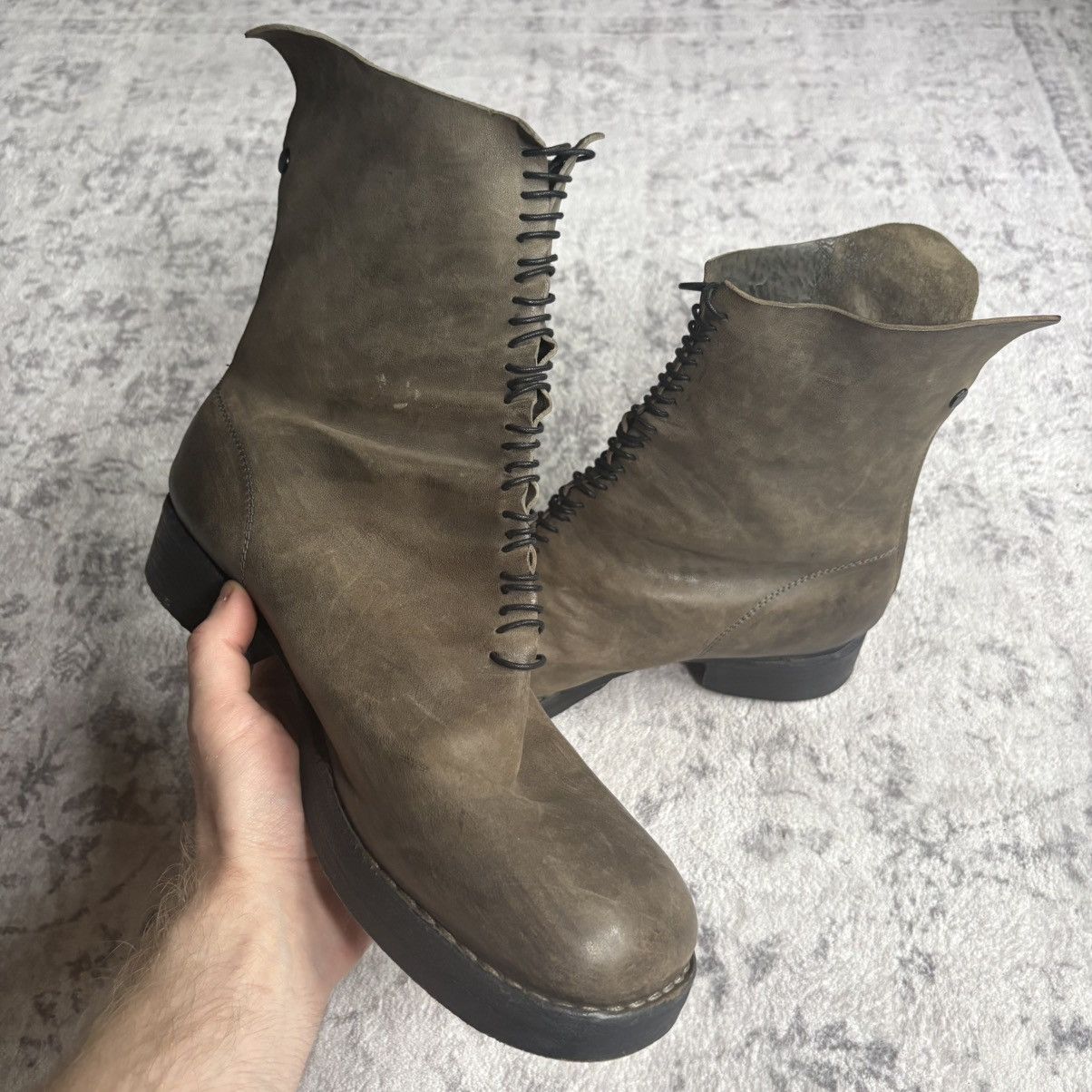 Incarnation Incarnation Micro-Lace Guidi Horse Leather Back Zip Boots Size US 9.5 / EU 42-43 - 1 Thumbnail