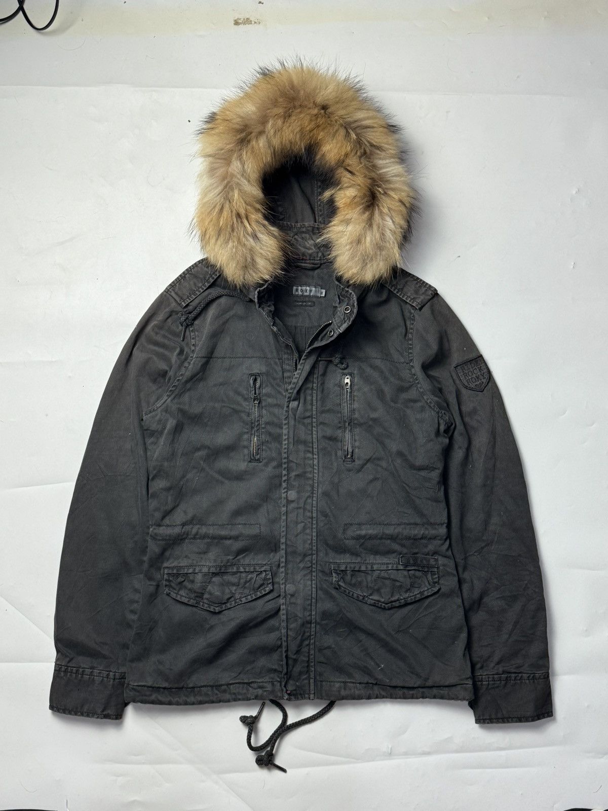 If Six Was Nine × Japanese Brand × Le Grande Bleu (L.G.B.) Faux Fur Japanese roxy jacket faded Size US XS / EU 42 / 0 - 1 Thumbnail