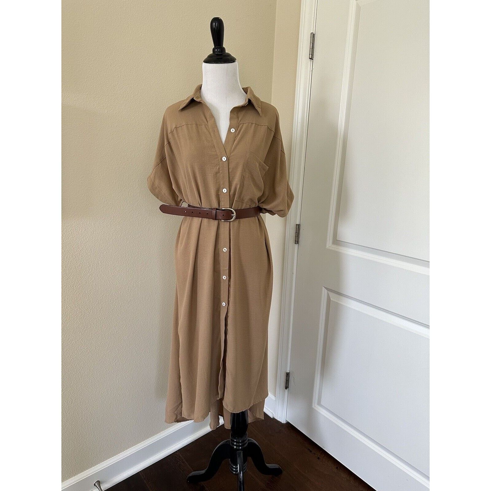 Other Button Down Beach Swim Shirt Dress Cover Up Oversized Size S Size S / US 4 / IT 40 - 2 Thumbnail