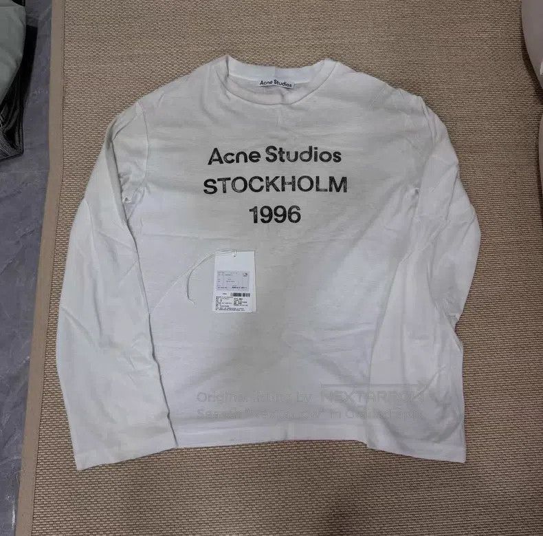 Acne Studios Acne Studios Dirty Wash Vintage 1966 Slogan Long-Sleeve Sh Size US XS / EU 42 / 0 - 2 Thumbnail
