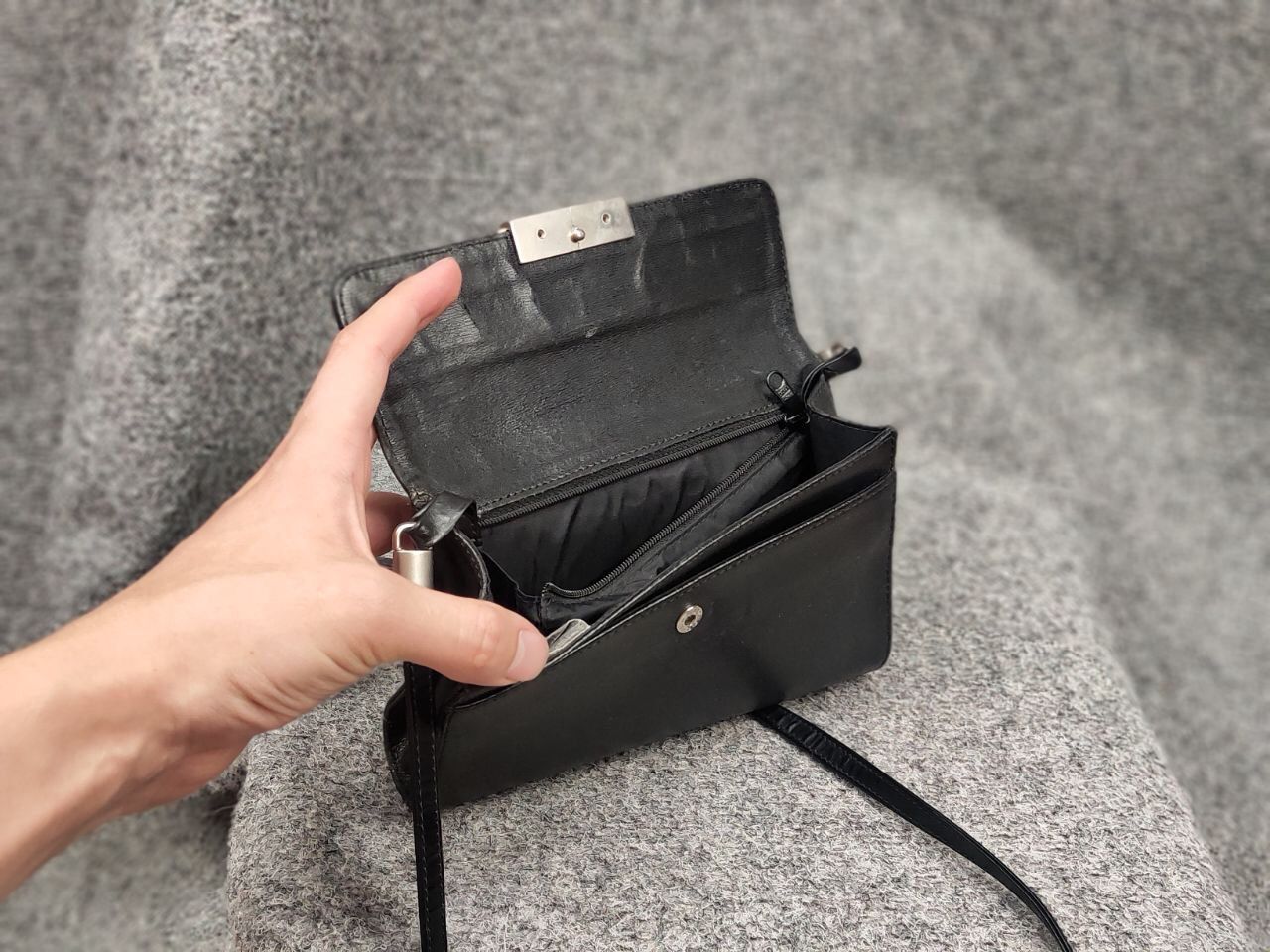 Mandarina Duck Mandarina Duck Mini leather black Messenger shoulder bag Size ONE SIZE - 11 Thumbnail