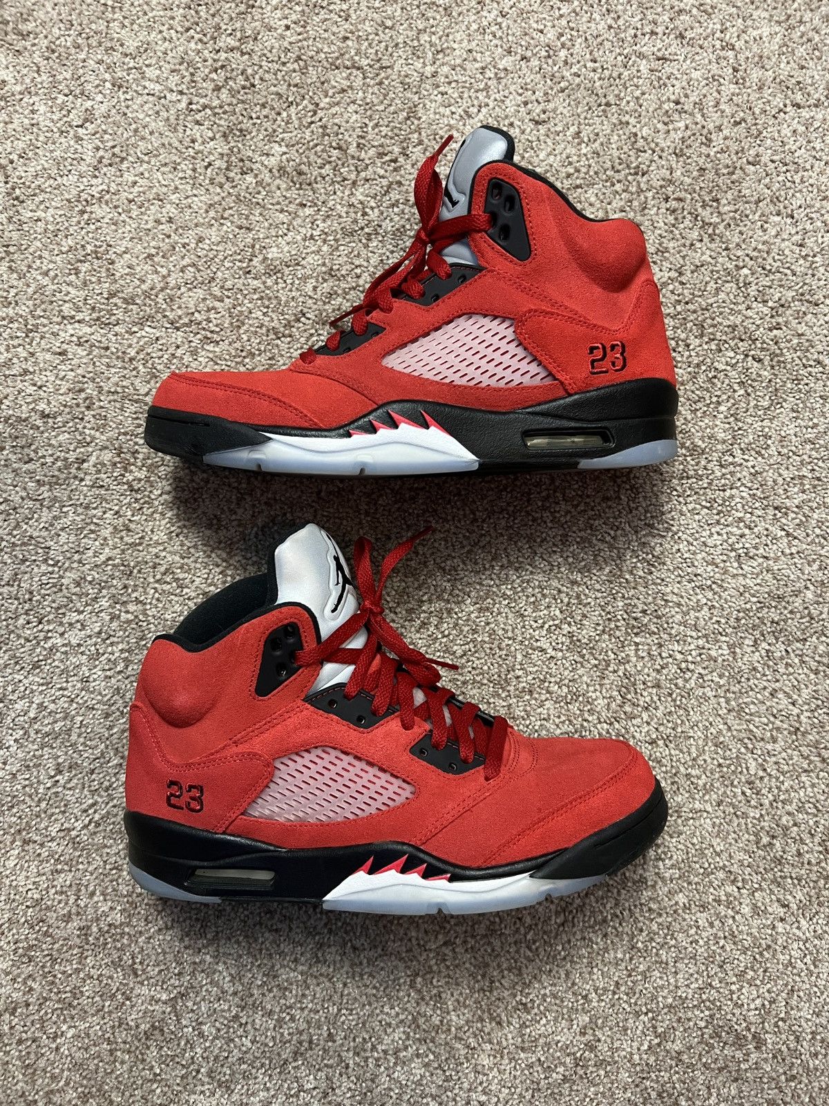 Jordan Brand × Nike Jordan 5 Retro Raging Bull Red (2021) | Grailed
